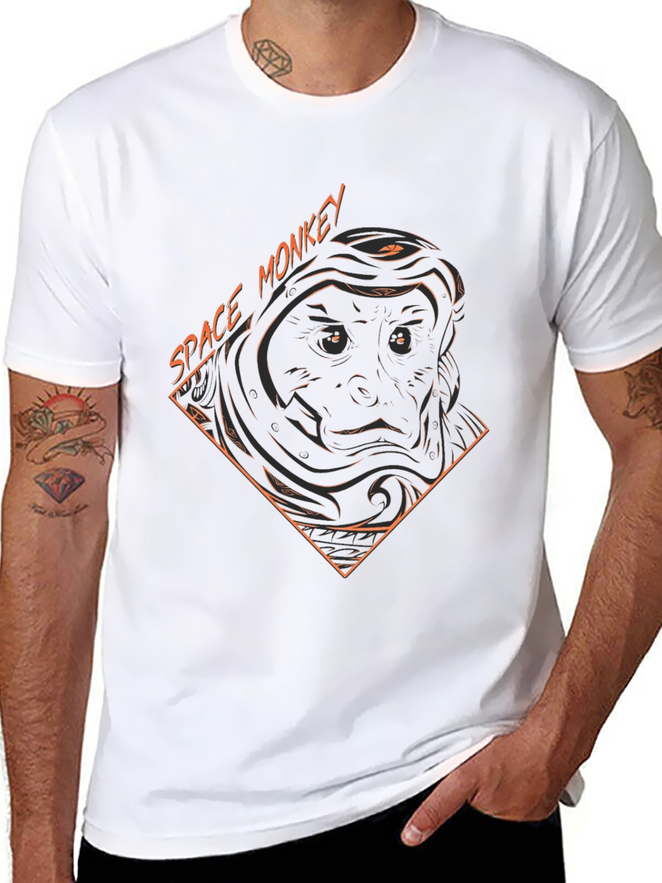 Space Monkey Graphic T-Shirt