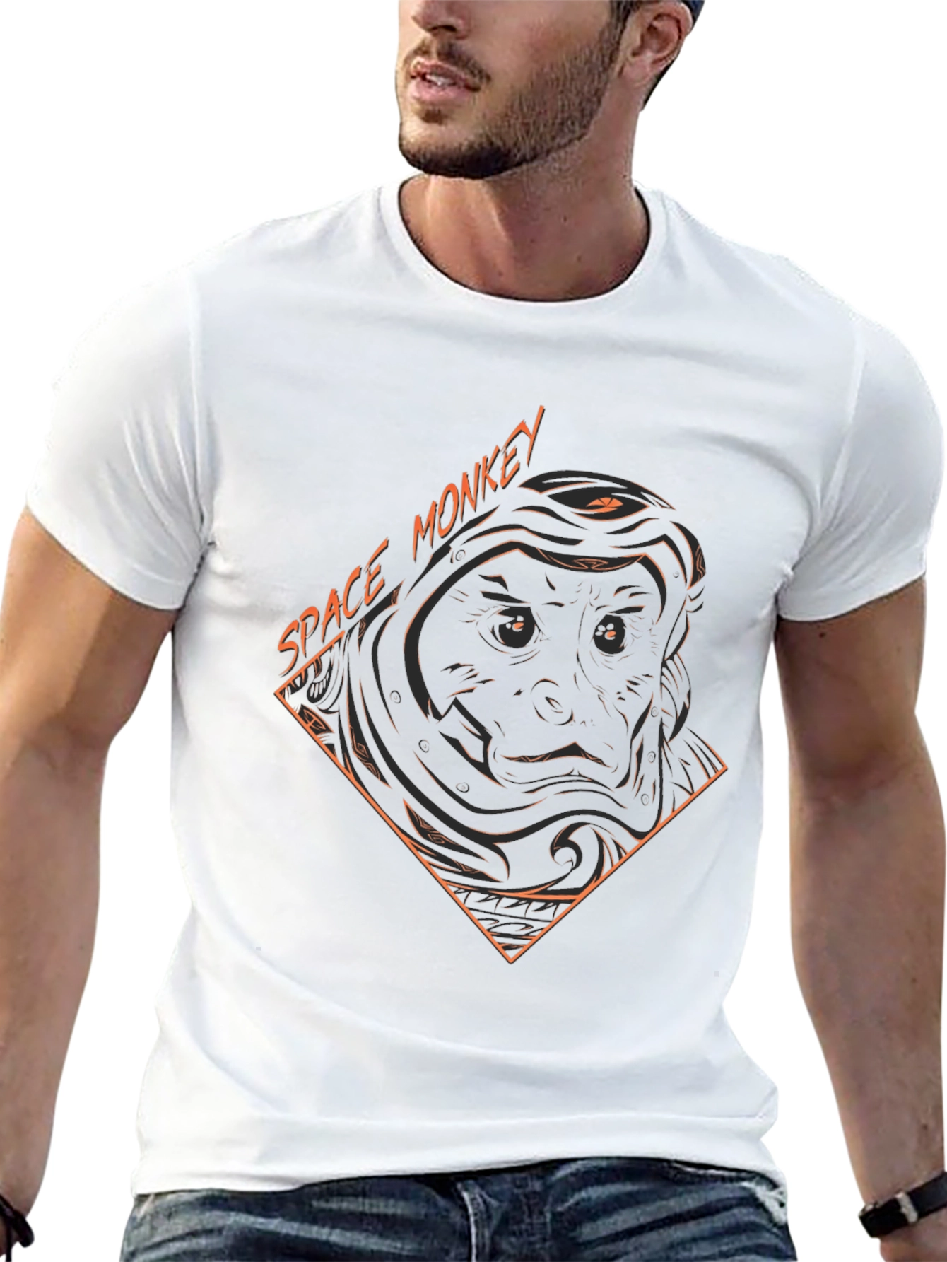 Space Monkey Graphic T-Shirt