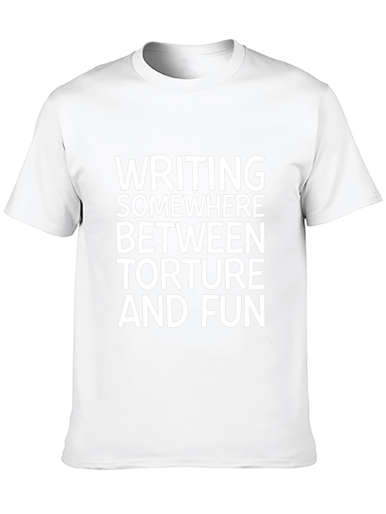 Writing: Torture and Fun Black Graphic Tee