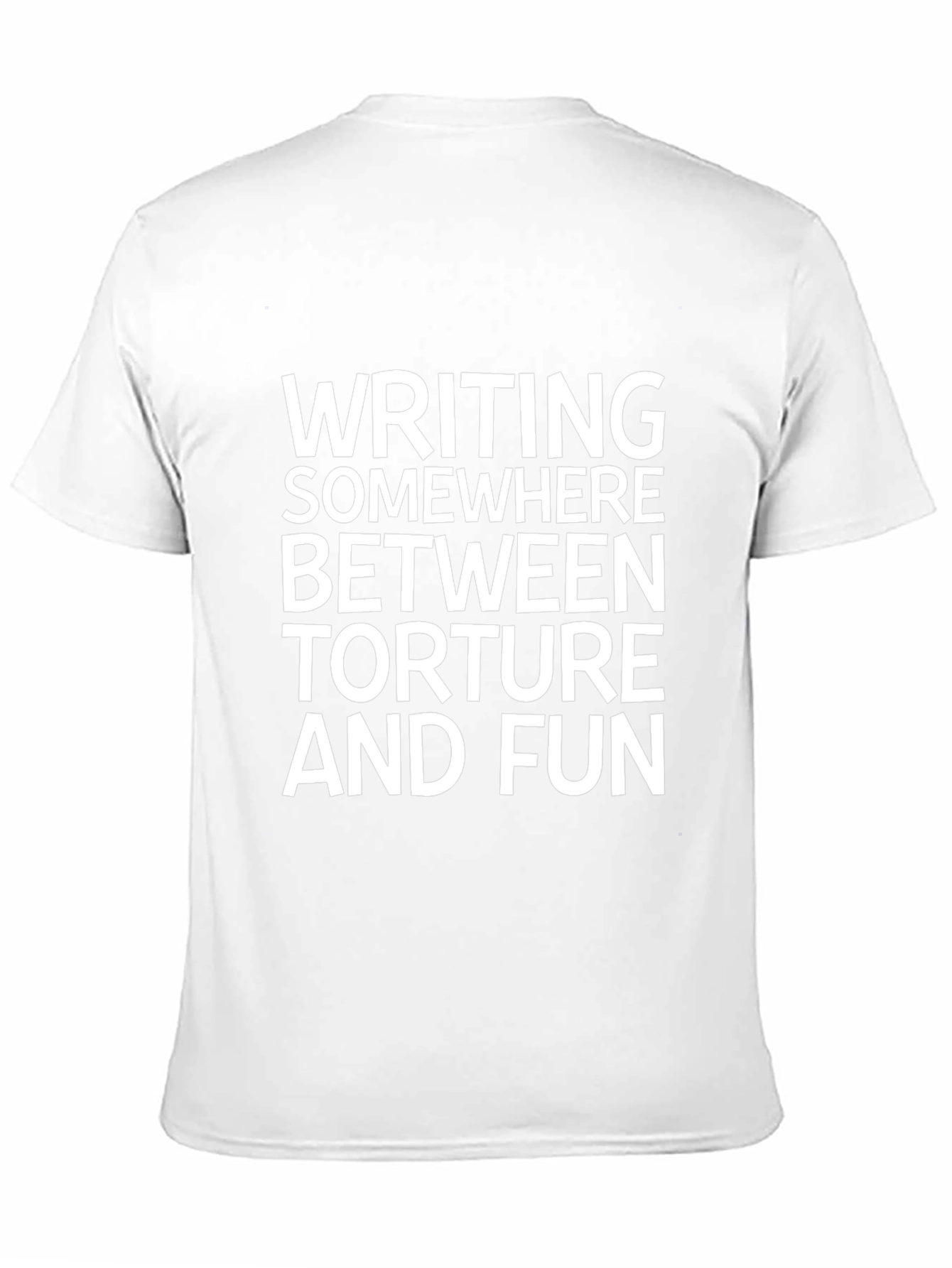 Writing: Torture and Fun Black Graphic Tee