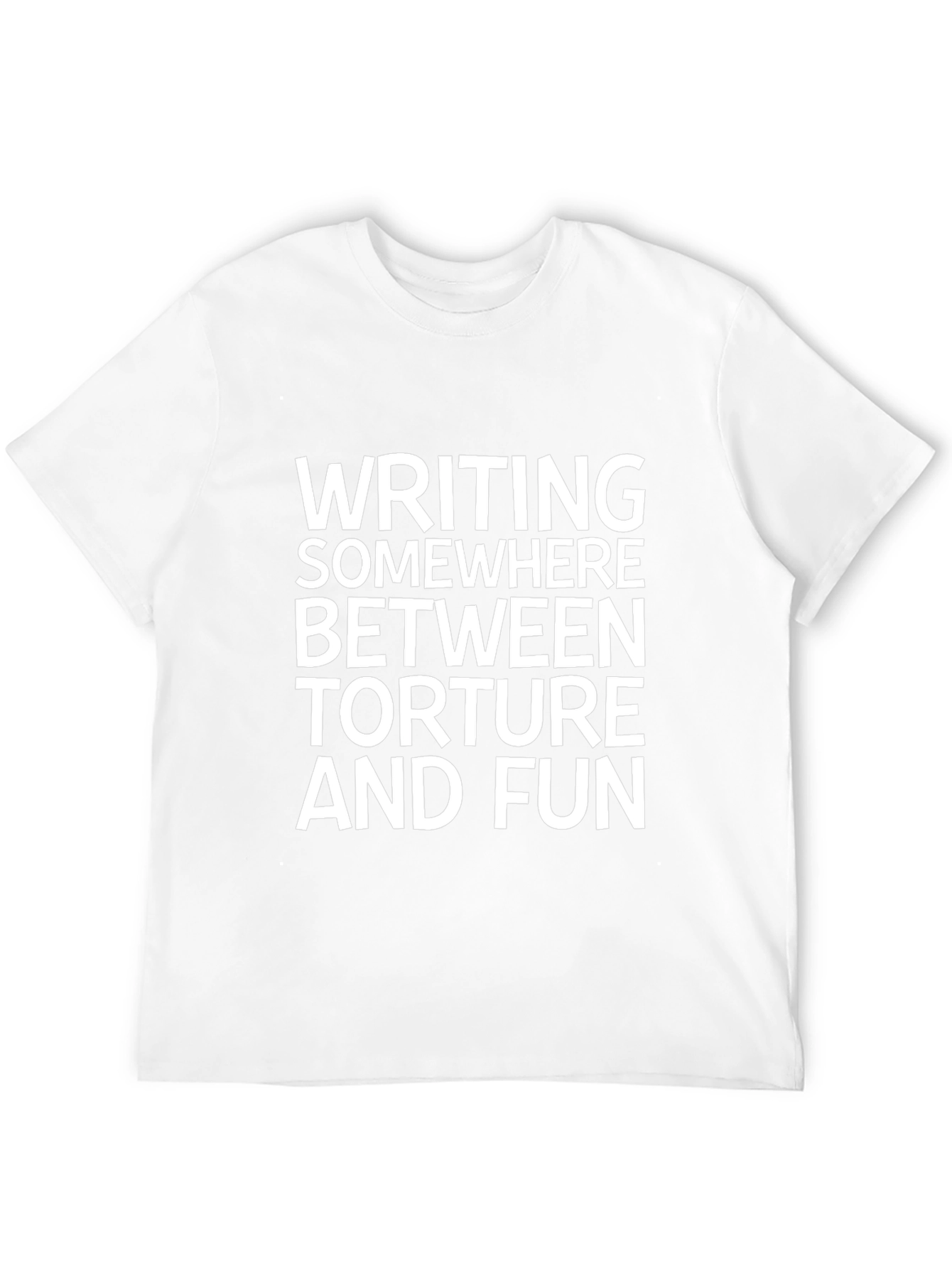 Writing: Torture and Fun Black Graphic Tee