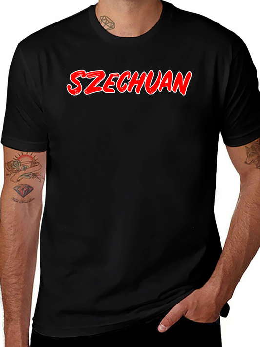 Szechuan T-Shirt - Black Crew Neck Tee