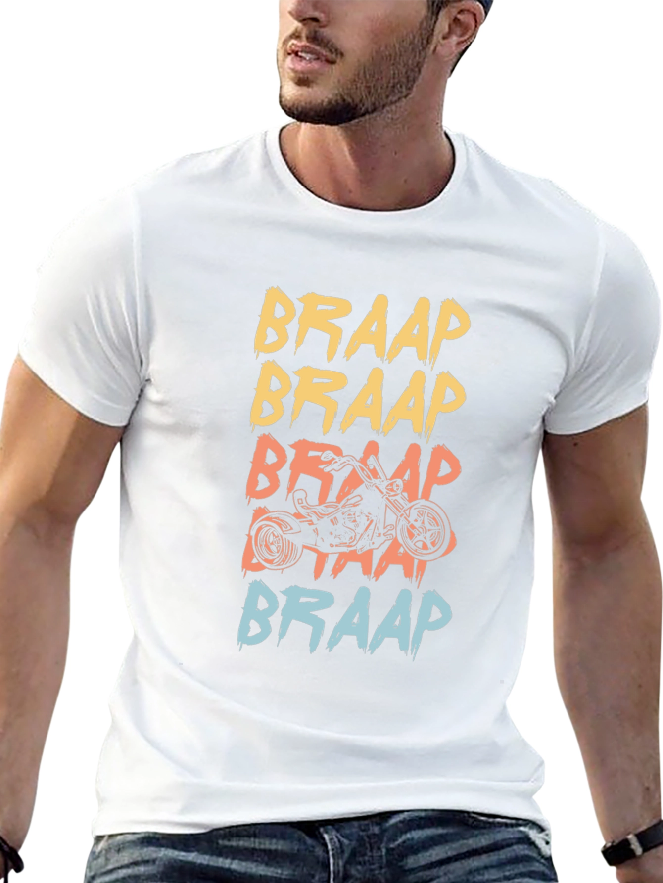 Braap Motorcycle Graphic T-Shirt - Mens Black Tee