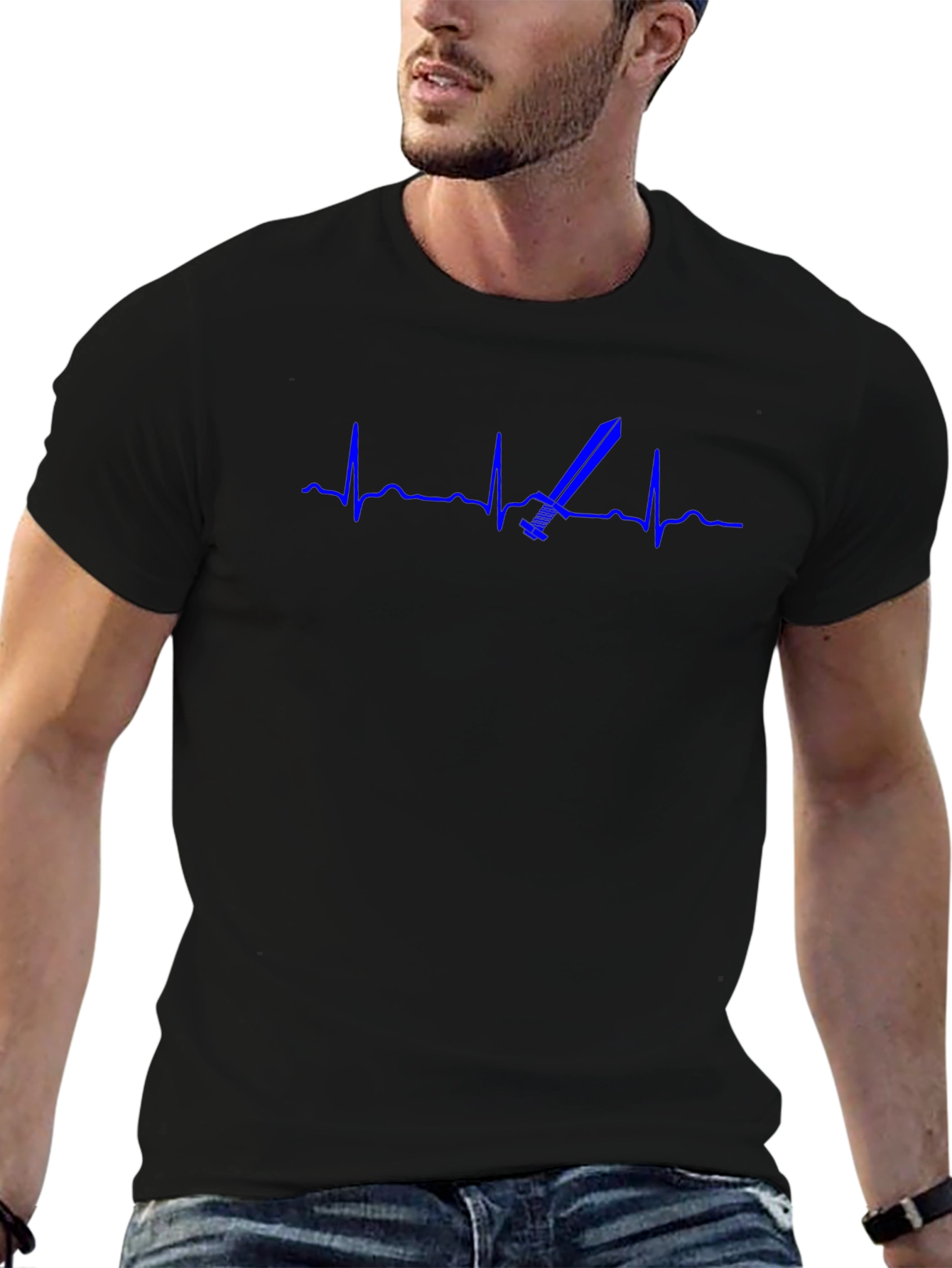 Sword Heartbeat T-Shirt - Gamer Tee