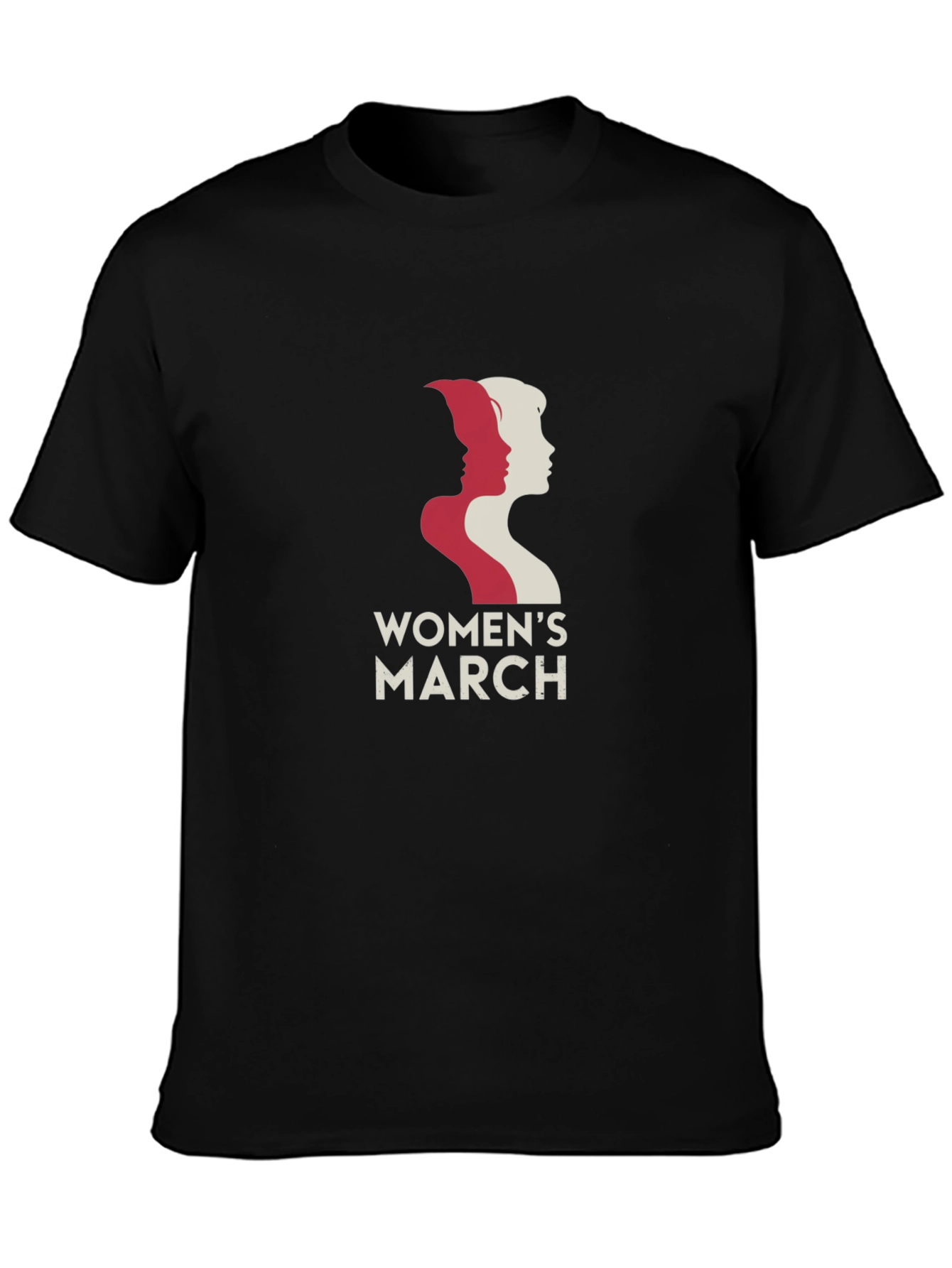 Womens March Graphic T-Shirt - Black