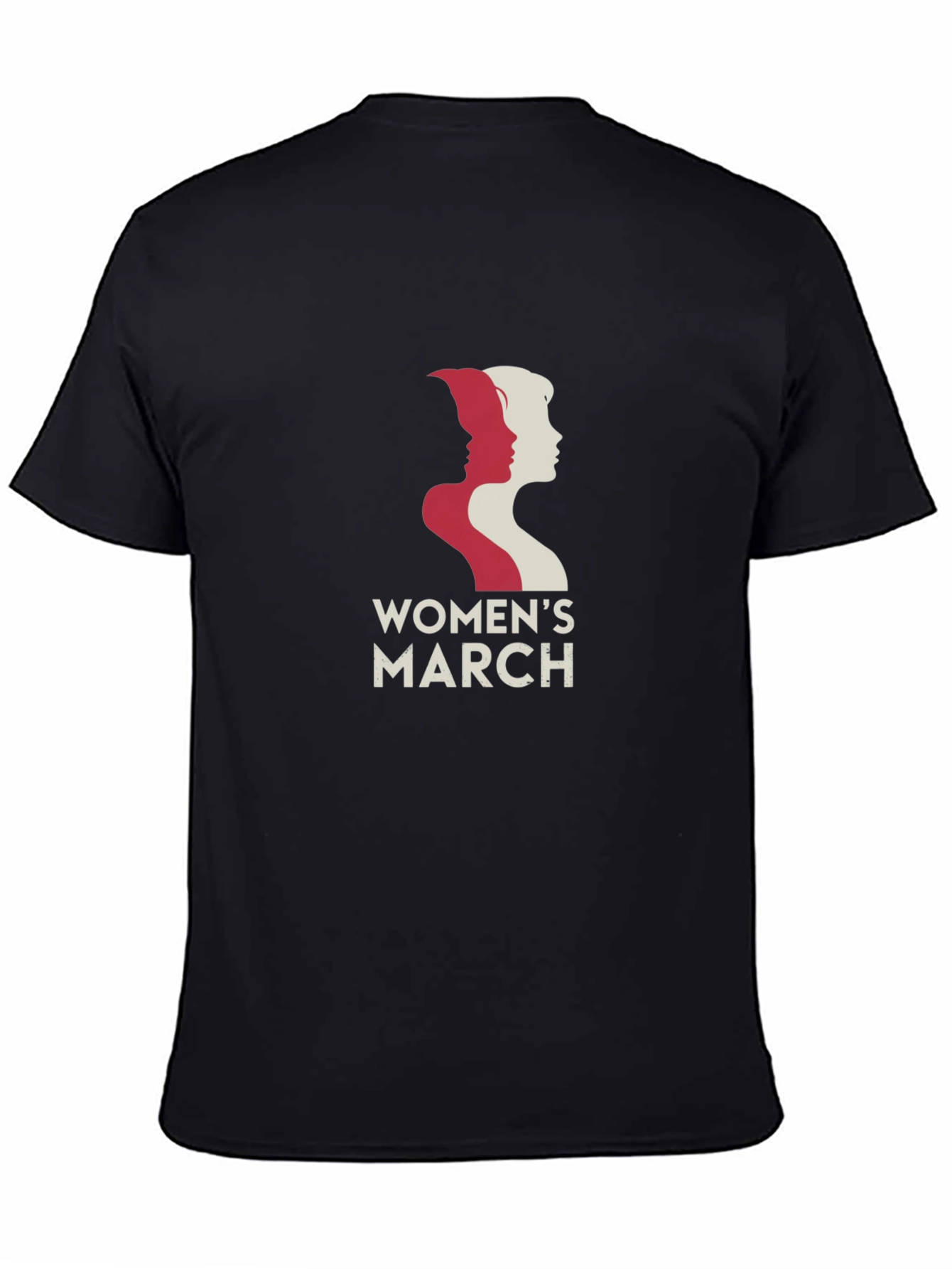Womens March Graphic T-Shirt - Black