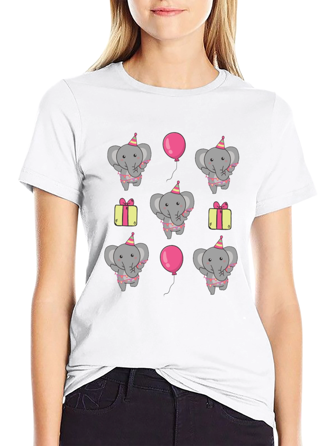 Elephant Birthday Party T-Shirt - Fun Graphic Tee