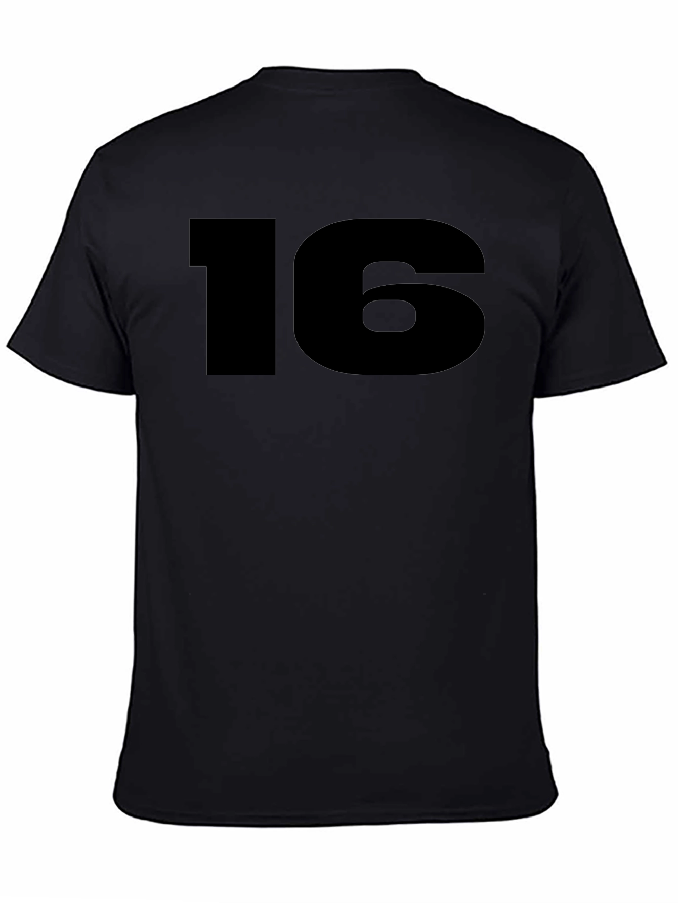 Number 16 Black T-Shirt