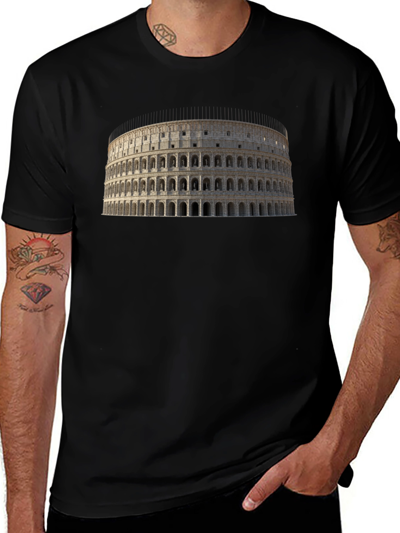 Colosseum Graphic Tee - Black Classic Fit