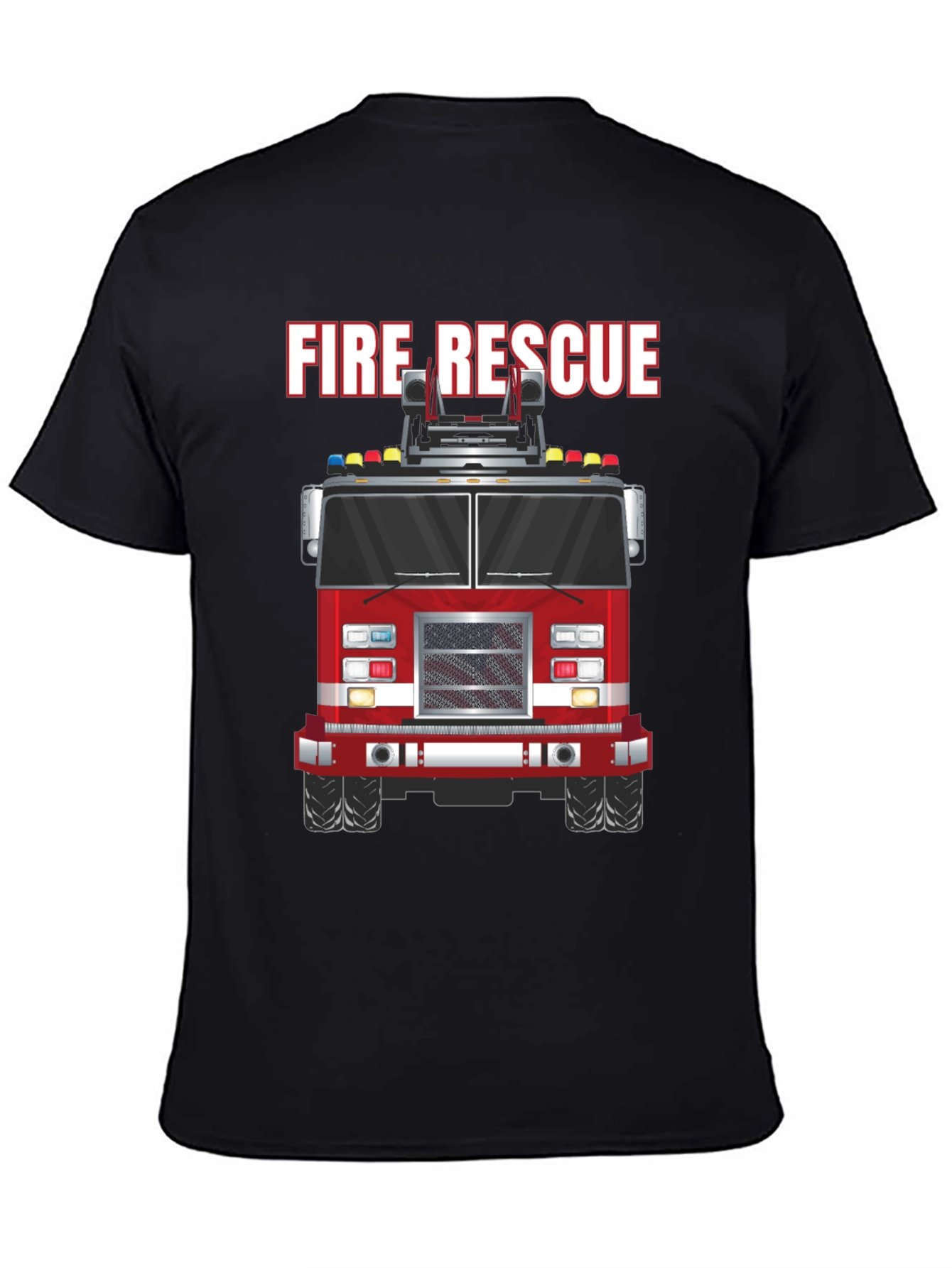 Fire Rescue Truck Graphic Tee