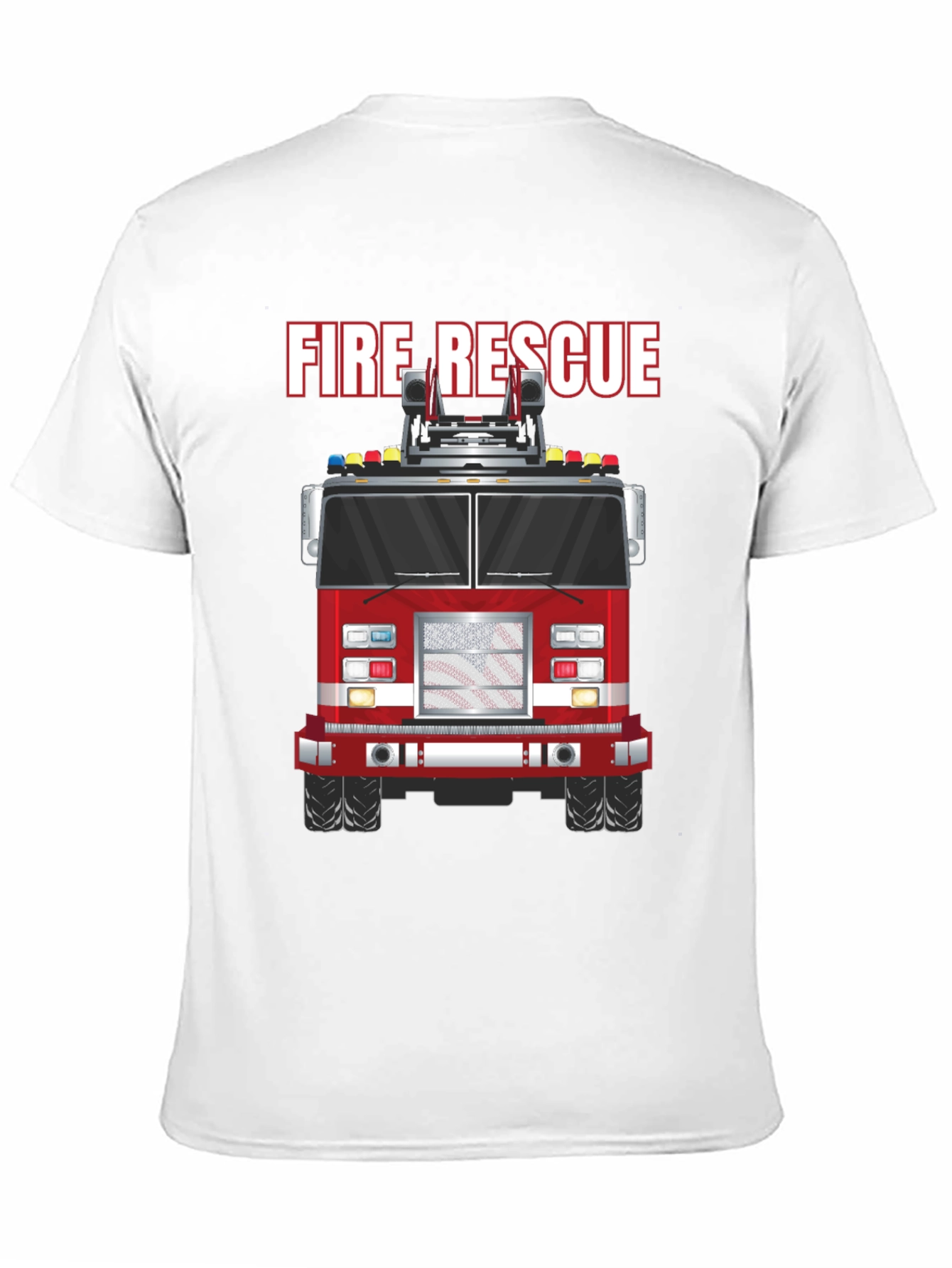 Fire Rescue Truck Graphic Tee