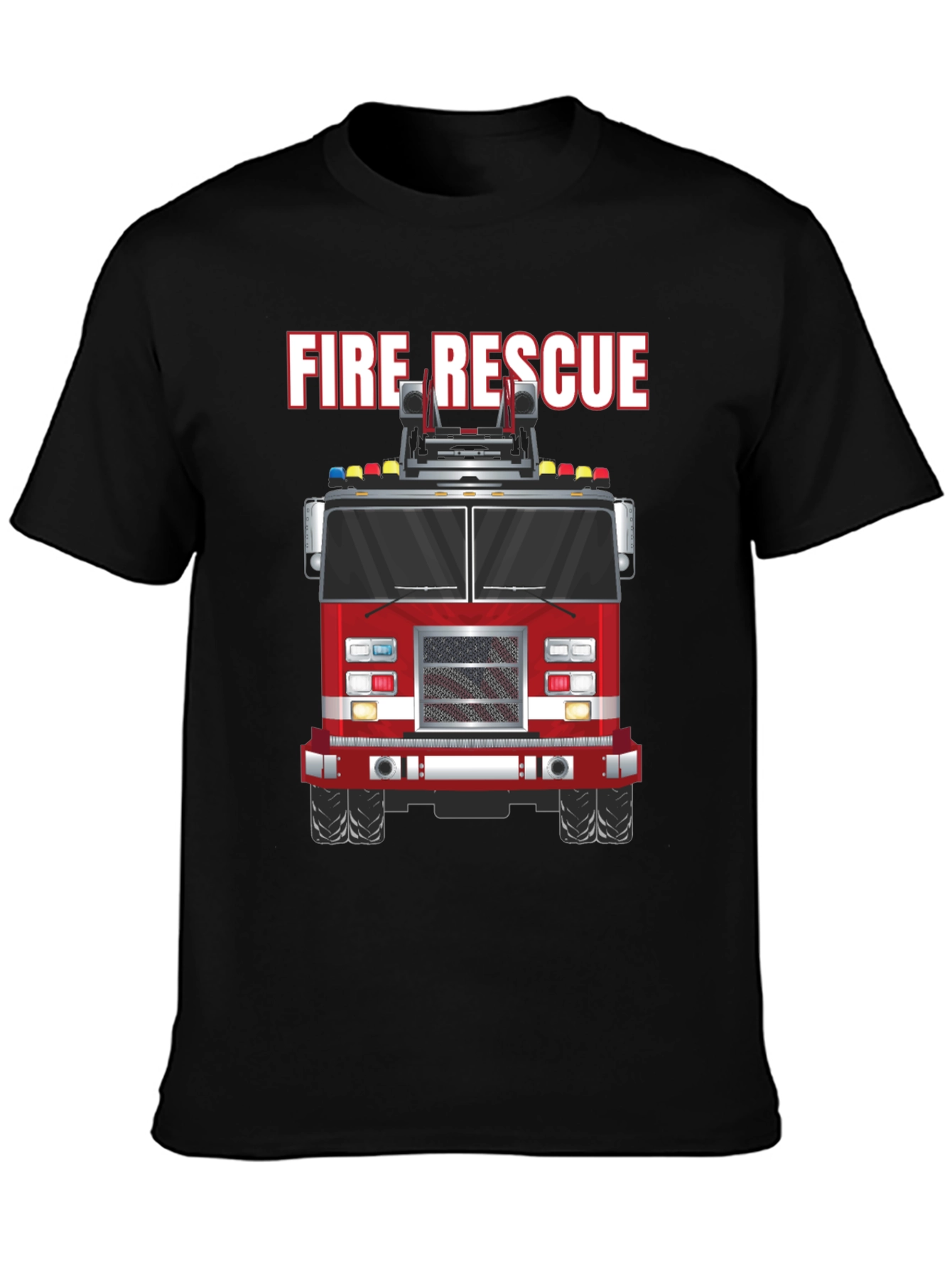 Fire Rescue Truck Graphic Tee