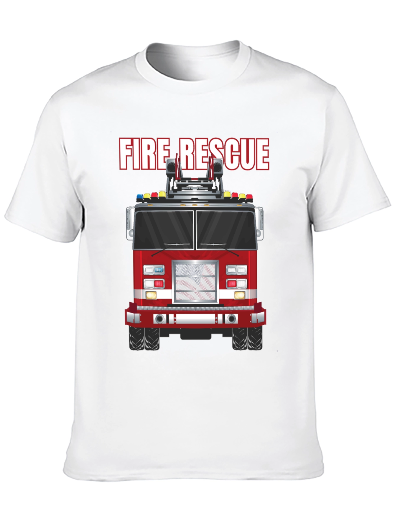 Fire Rescue Truck Graphic Tee