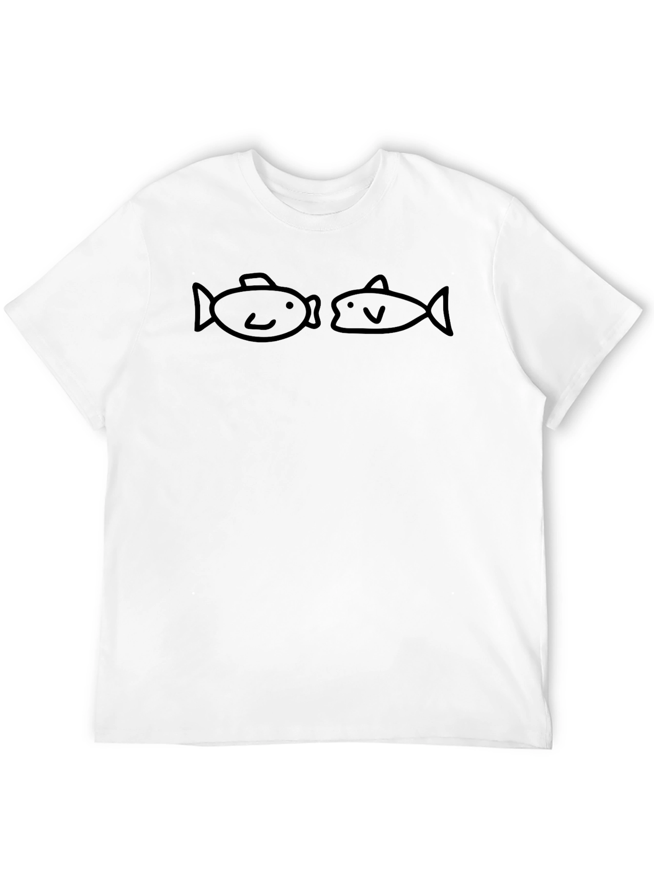 Funny Fish Duo Black T-Shirt