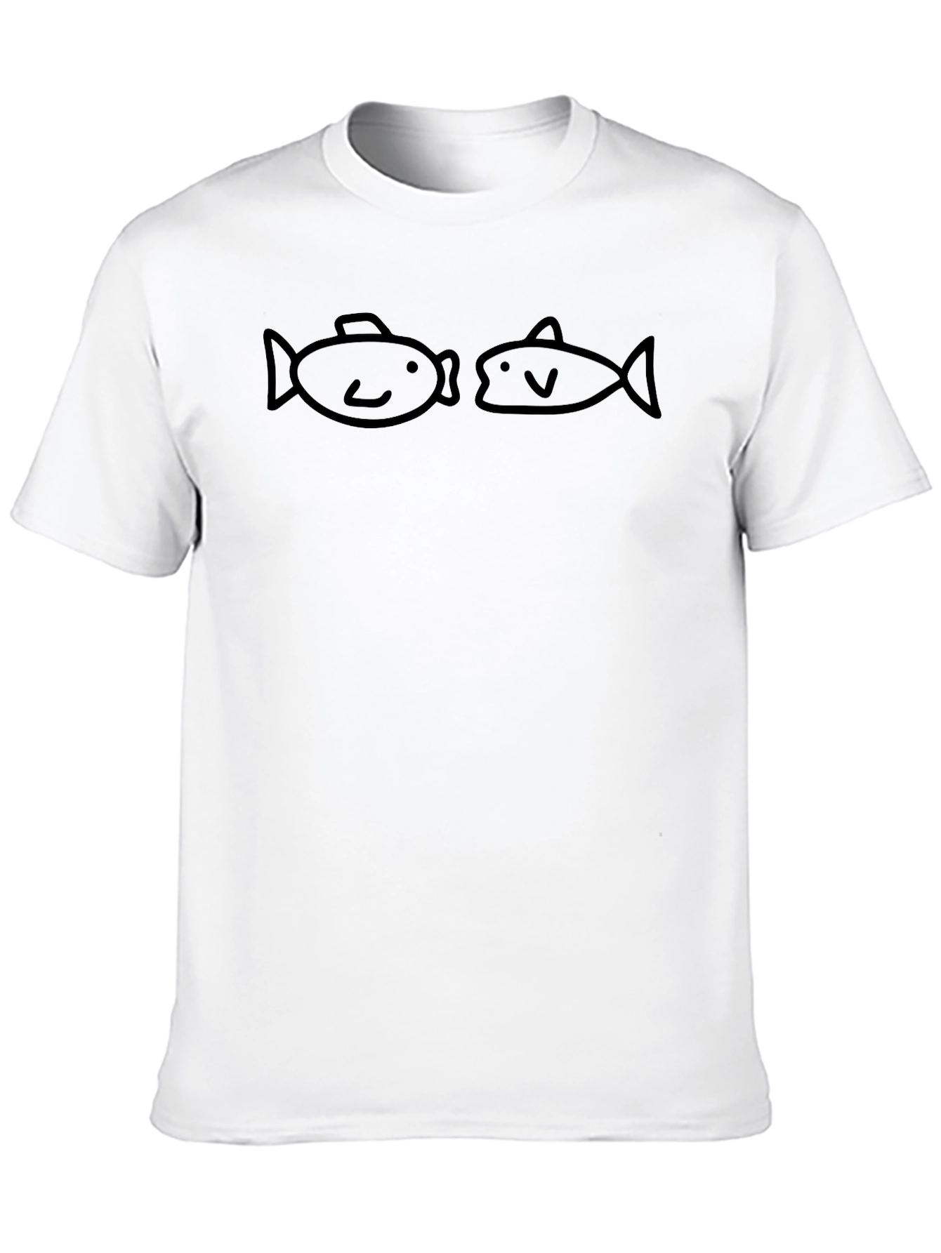 Funny Fish Duo Black T-Shirt