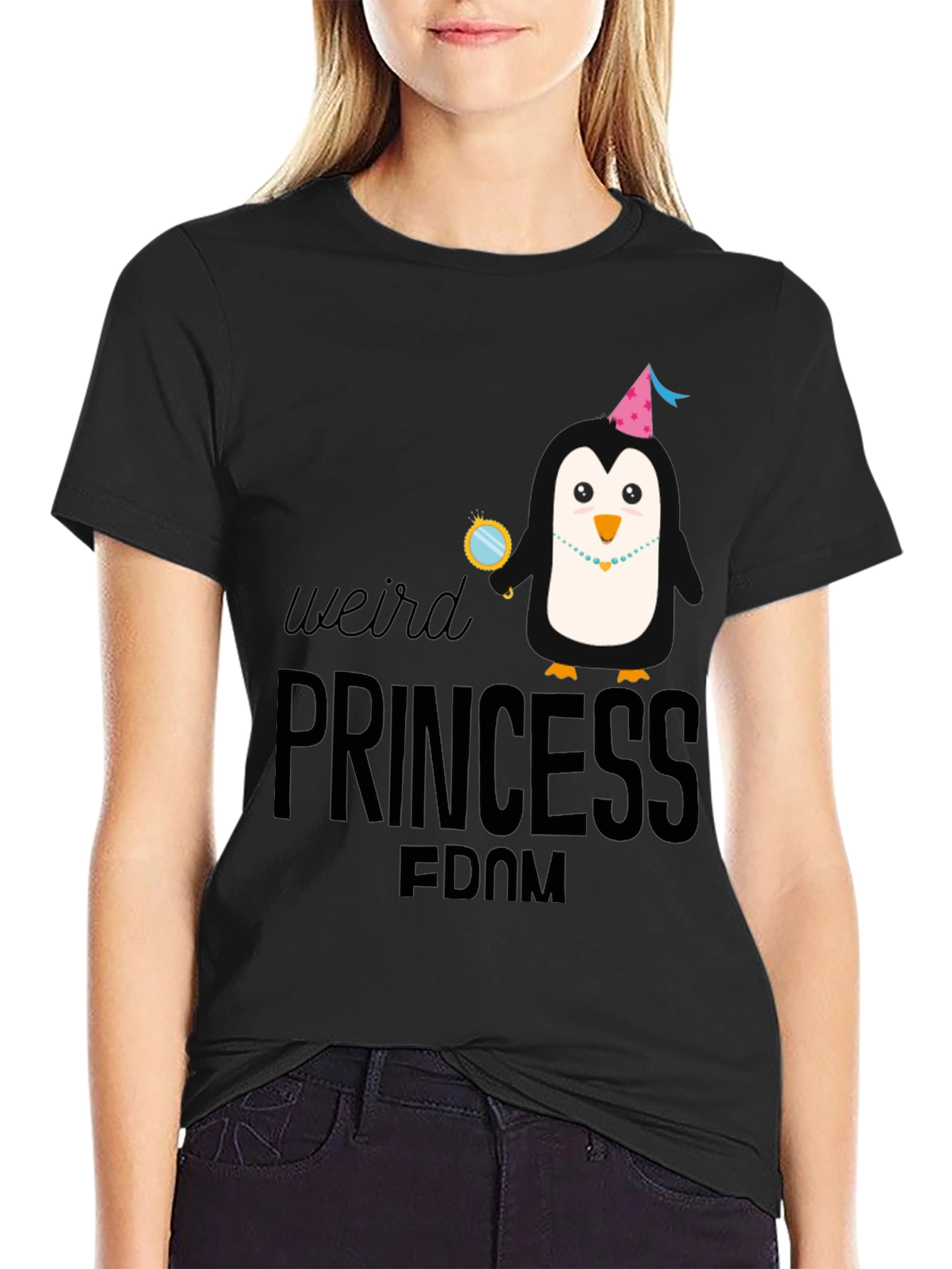 Weird Princess Penguin T-Shirt
