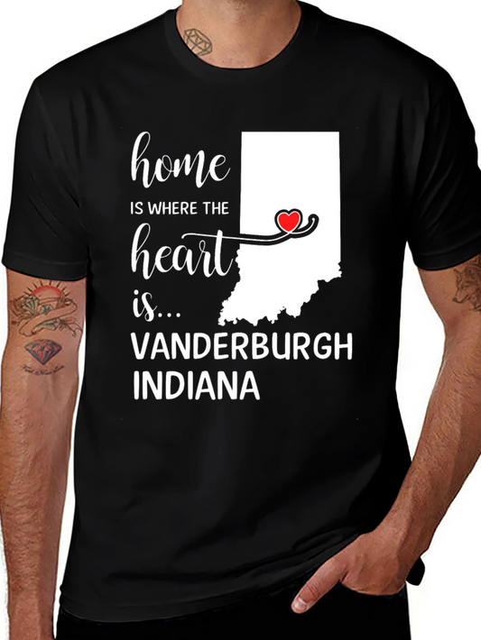 Home Is Where The Heart Is Indiana T-Shirt