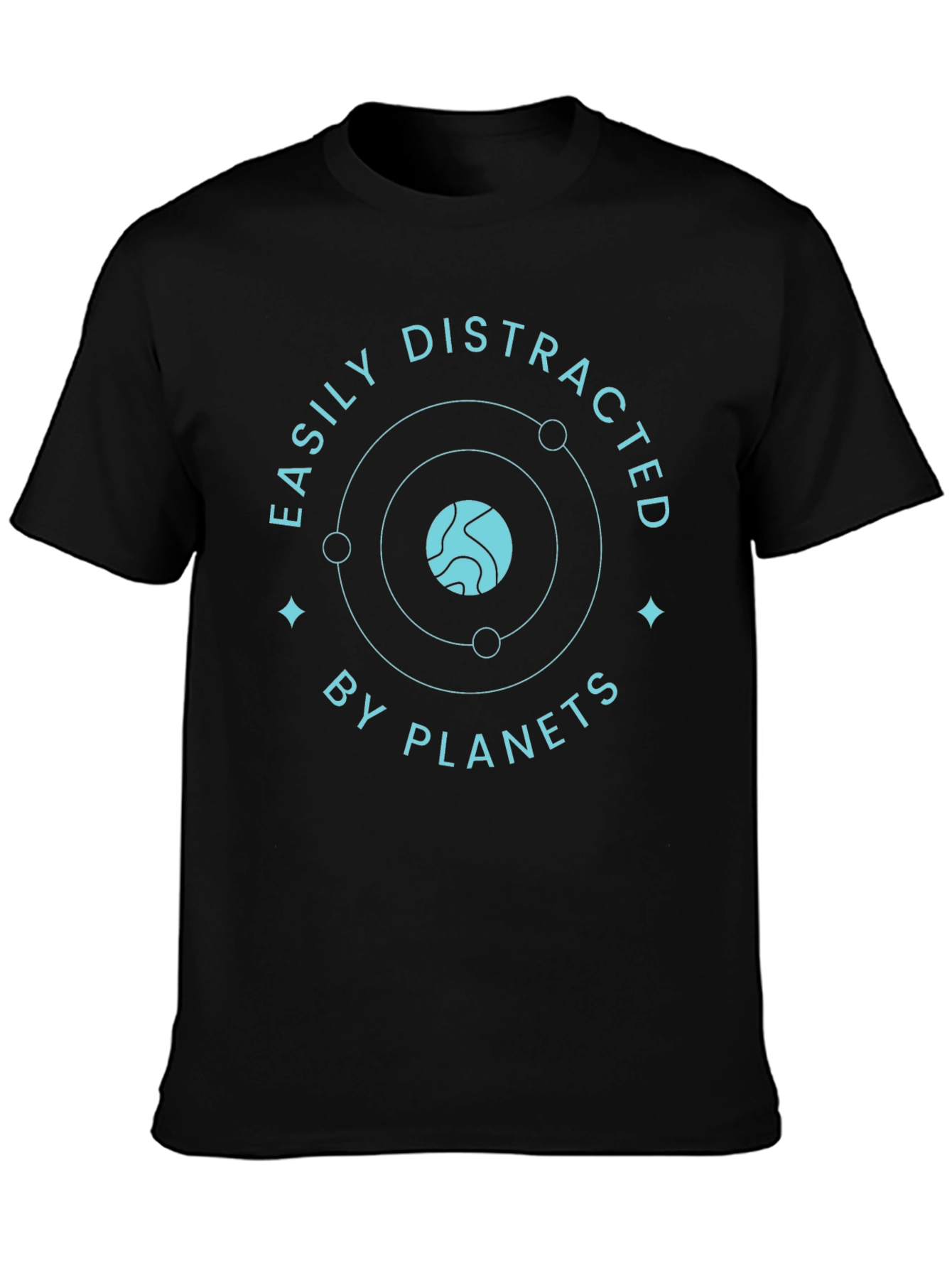 Easily Distracted By Planets Graphic Tee