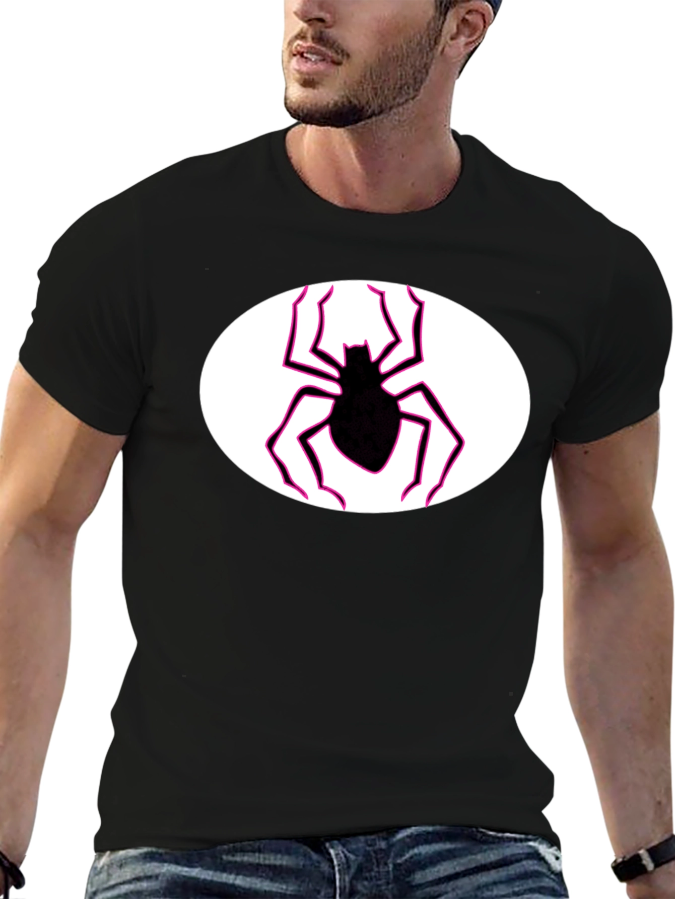 Spider Graphic Black Tee
