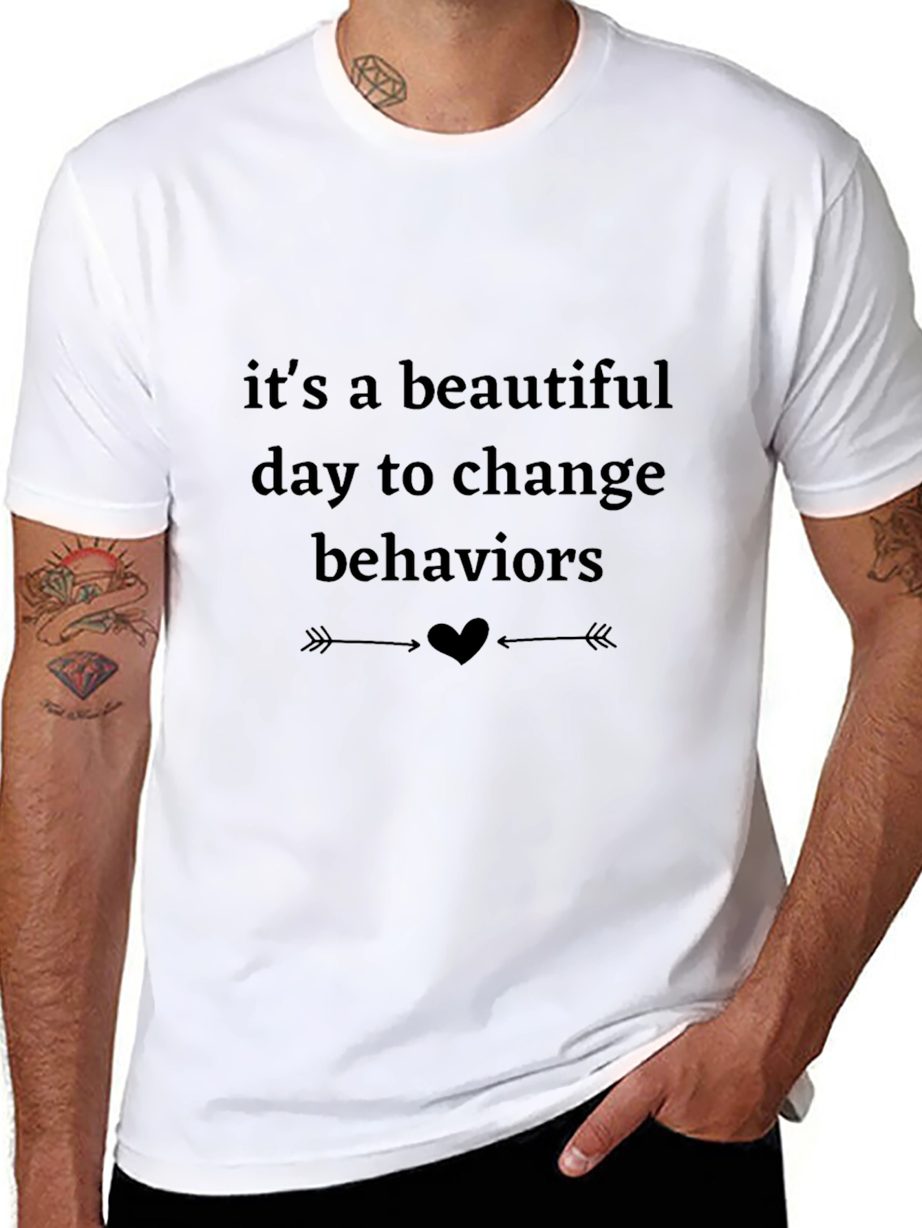Inspirational Tee: Beautiful Day to Change Behaviors Shirt