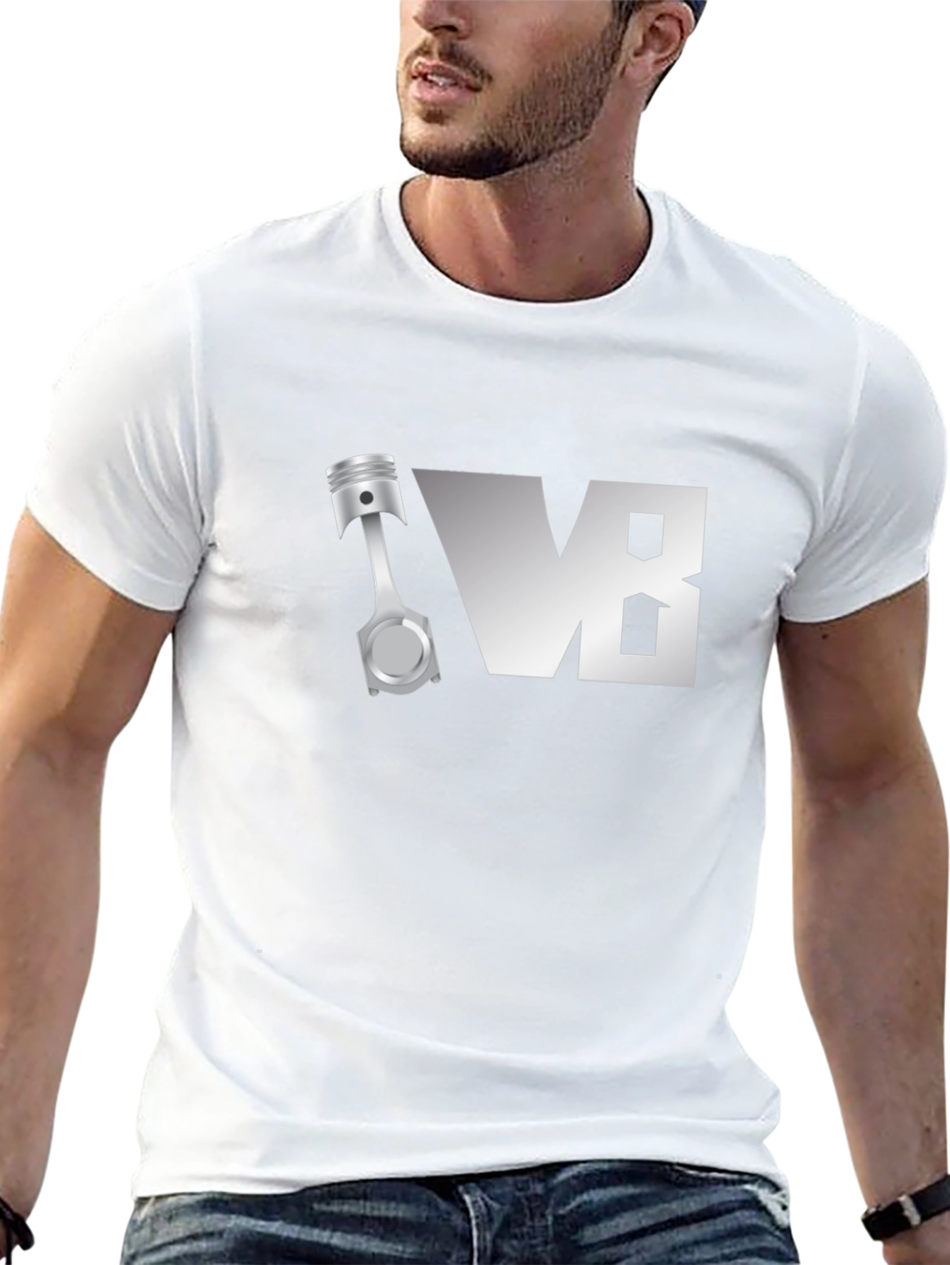 V8 Engine T-Shirt - Automotive Enthusiast Tee