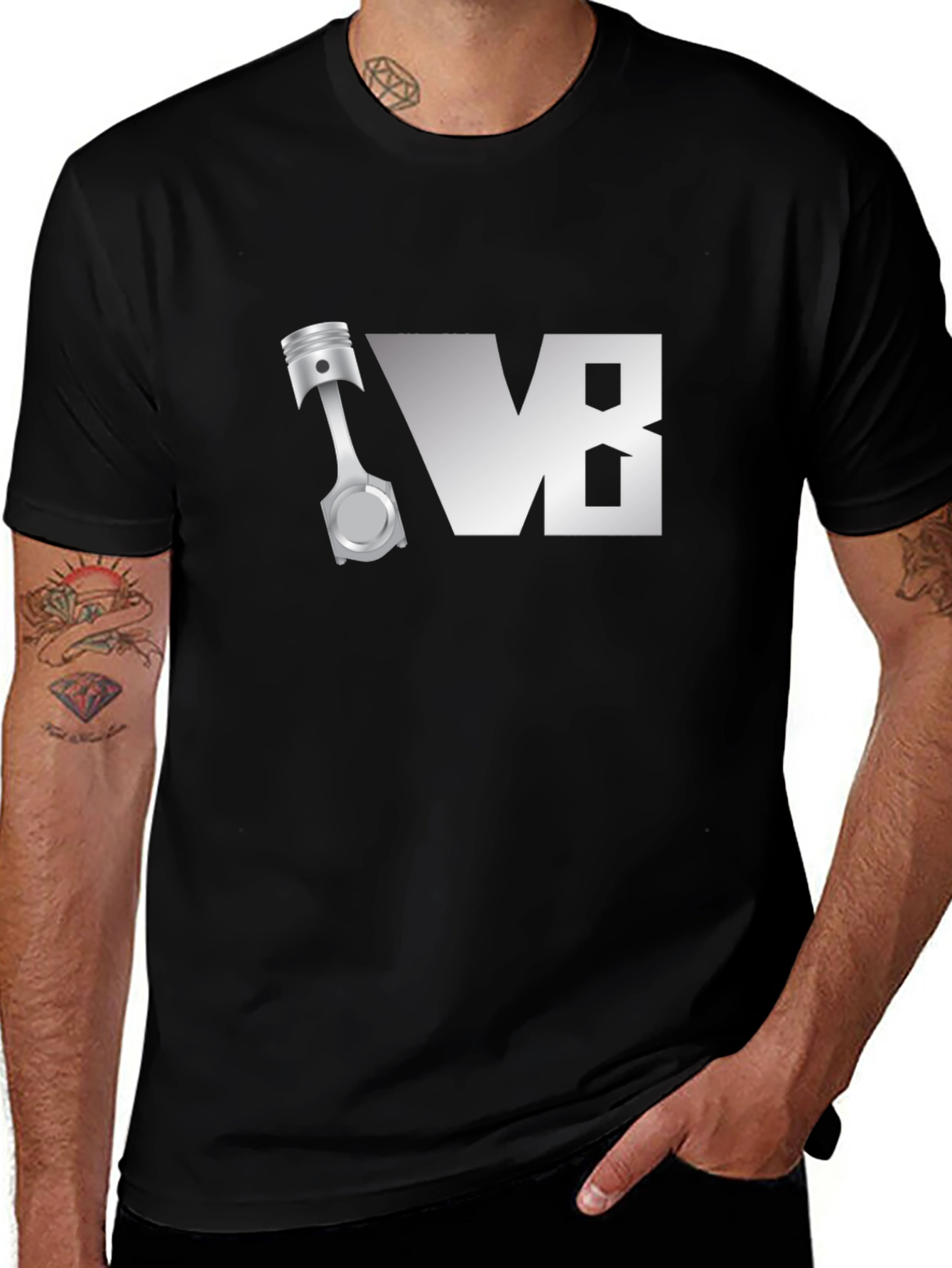 V8 Engine T-Shirt - Automotive Enthusiast Tee