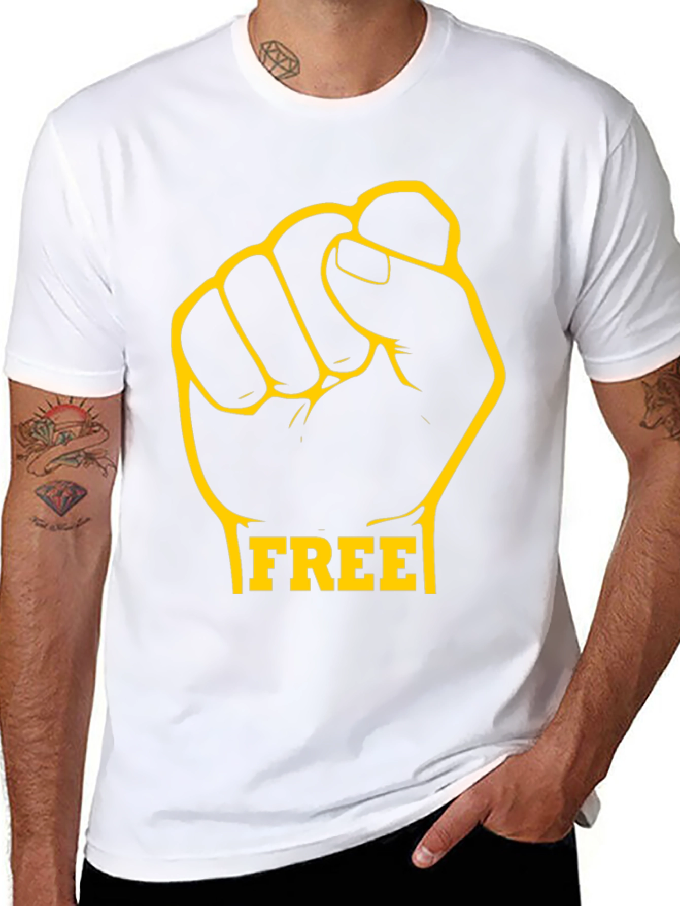 Freedom Fist Graphic Tee - Black