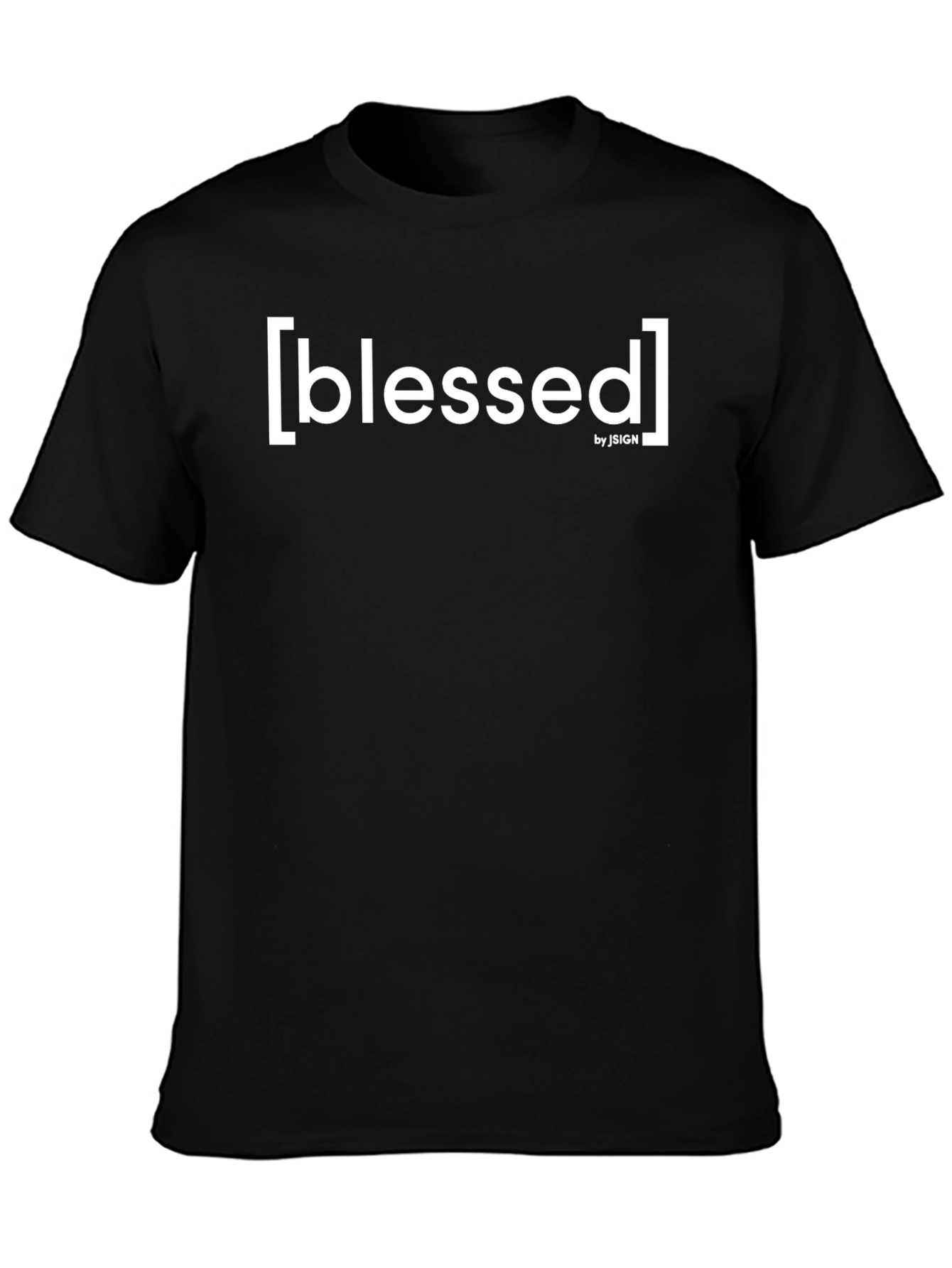Blessed Graphic Tee - Black Crew Neck T-Shirt