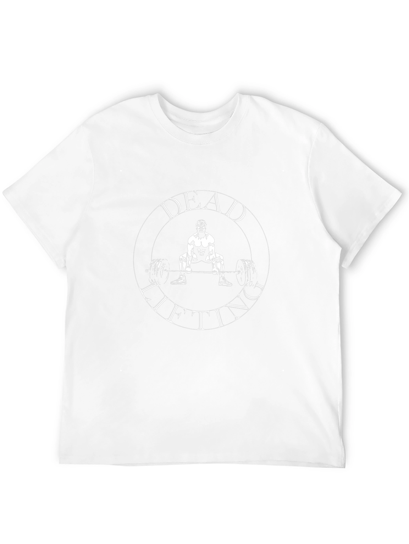 Deadlifting Graphic Tee - Black Cotton Gym Shirt