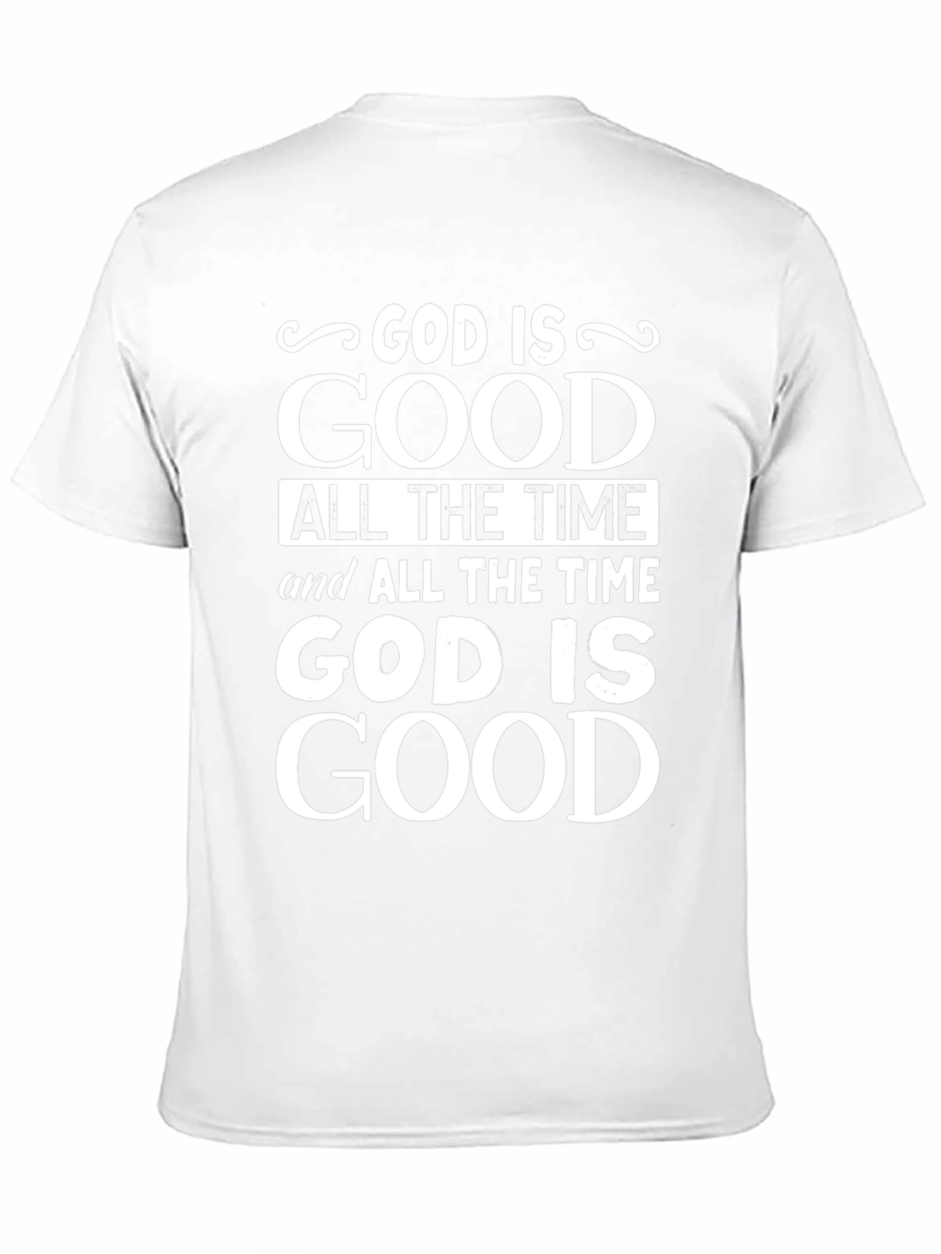 God is Good Graphic Print Black T-Shirt