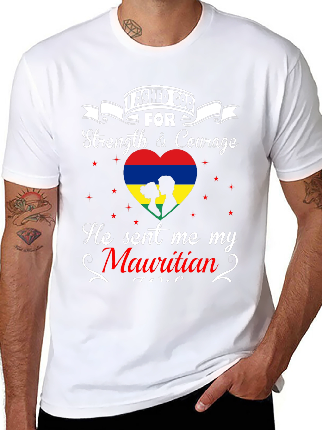 Mauritian Soulmate Tee - I Asked God T-Shirt