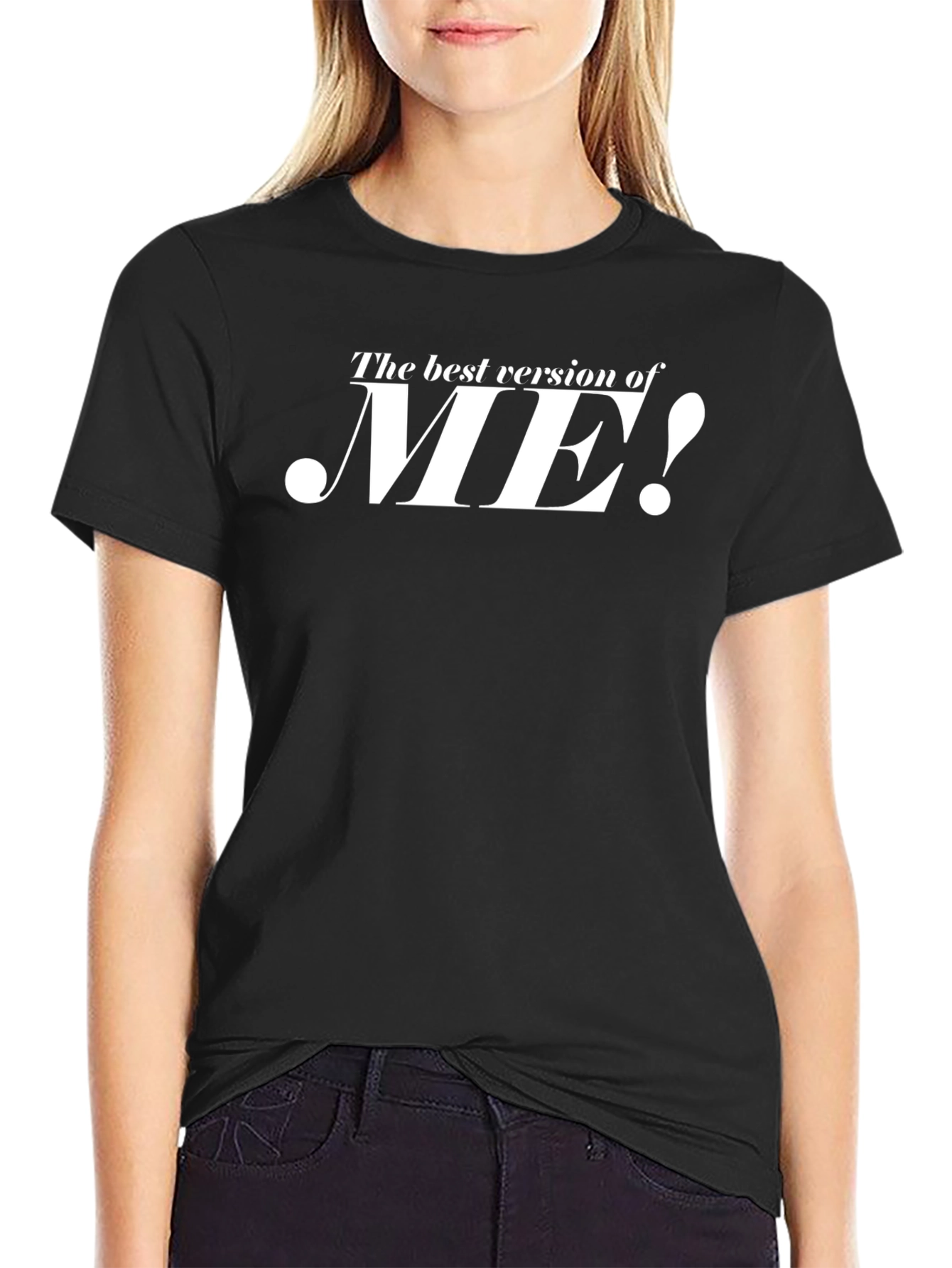 Best Version of ME! Black Graphic Tee