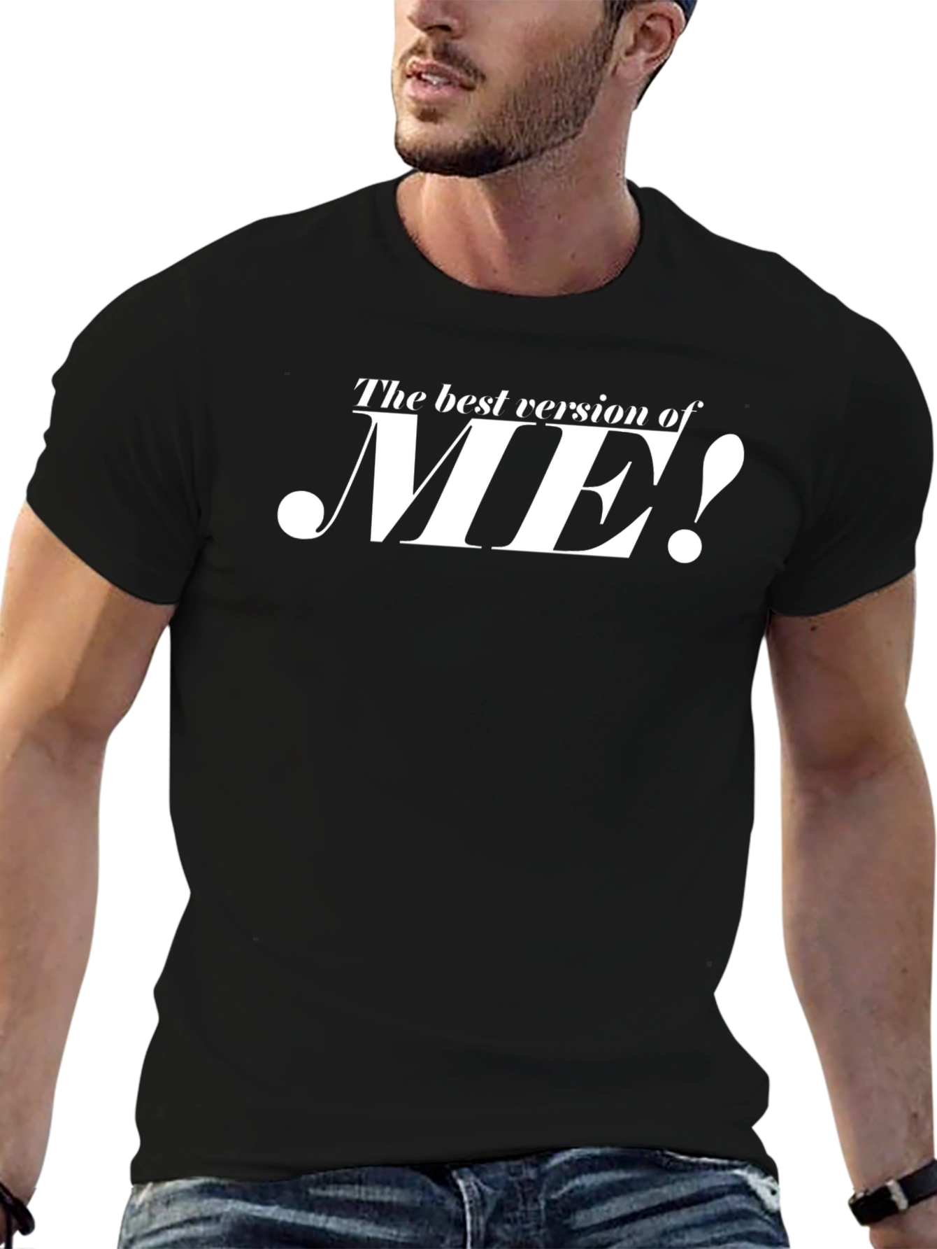 Best Version of ME! Black Graphic Tee