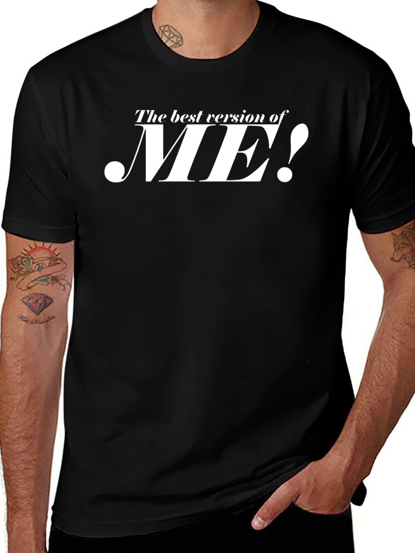 Best Version of ME! Black Graphic Tee