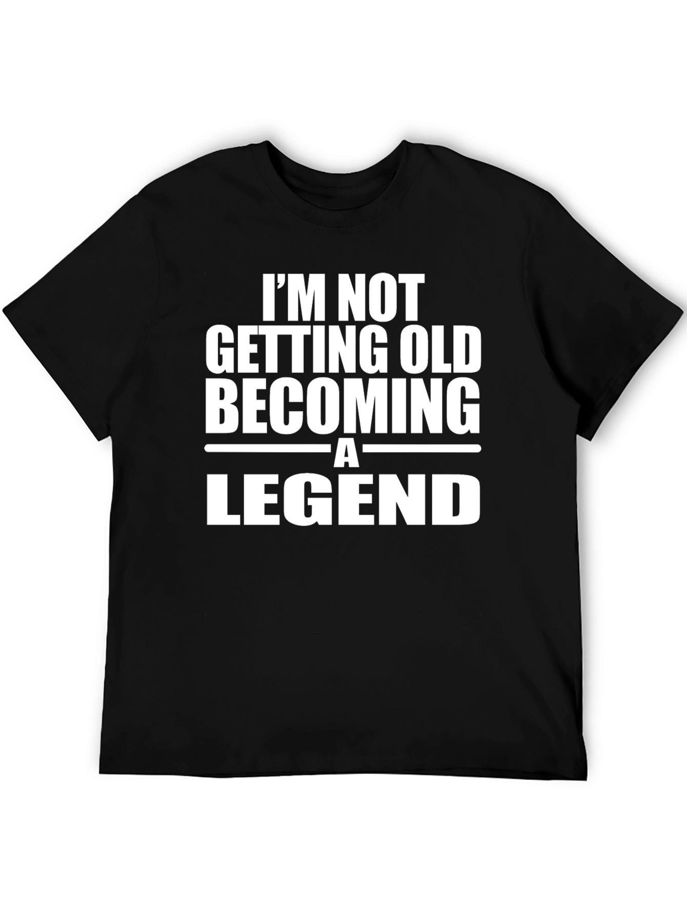 Im Not Getting Old Becoming a Legend Black T-Shirt