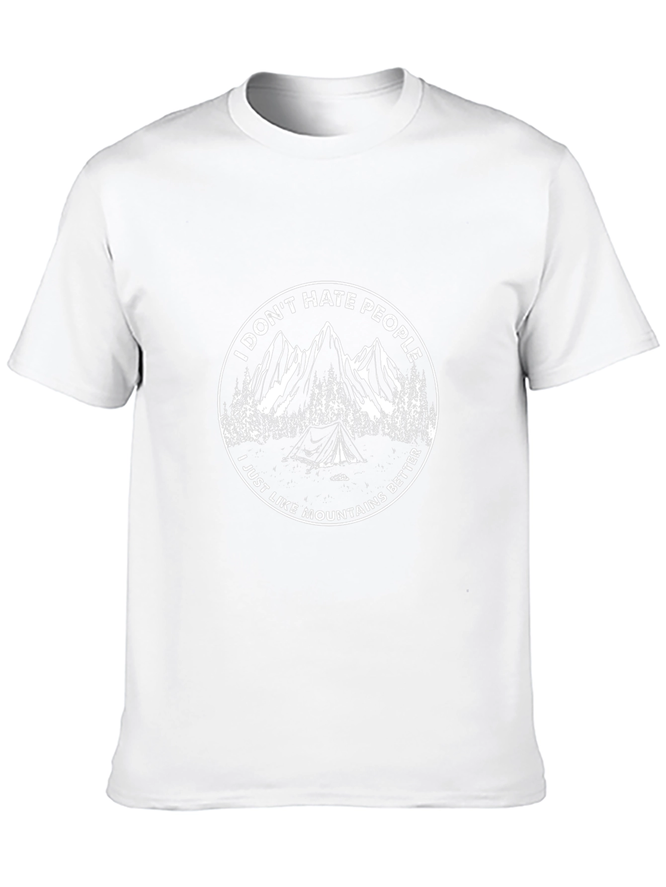 I Dont Hate People Mountains T-Shirt