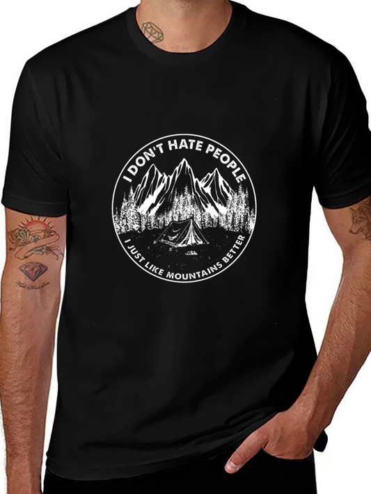 I Dont Hate People Mountains T-Shirt