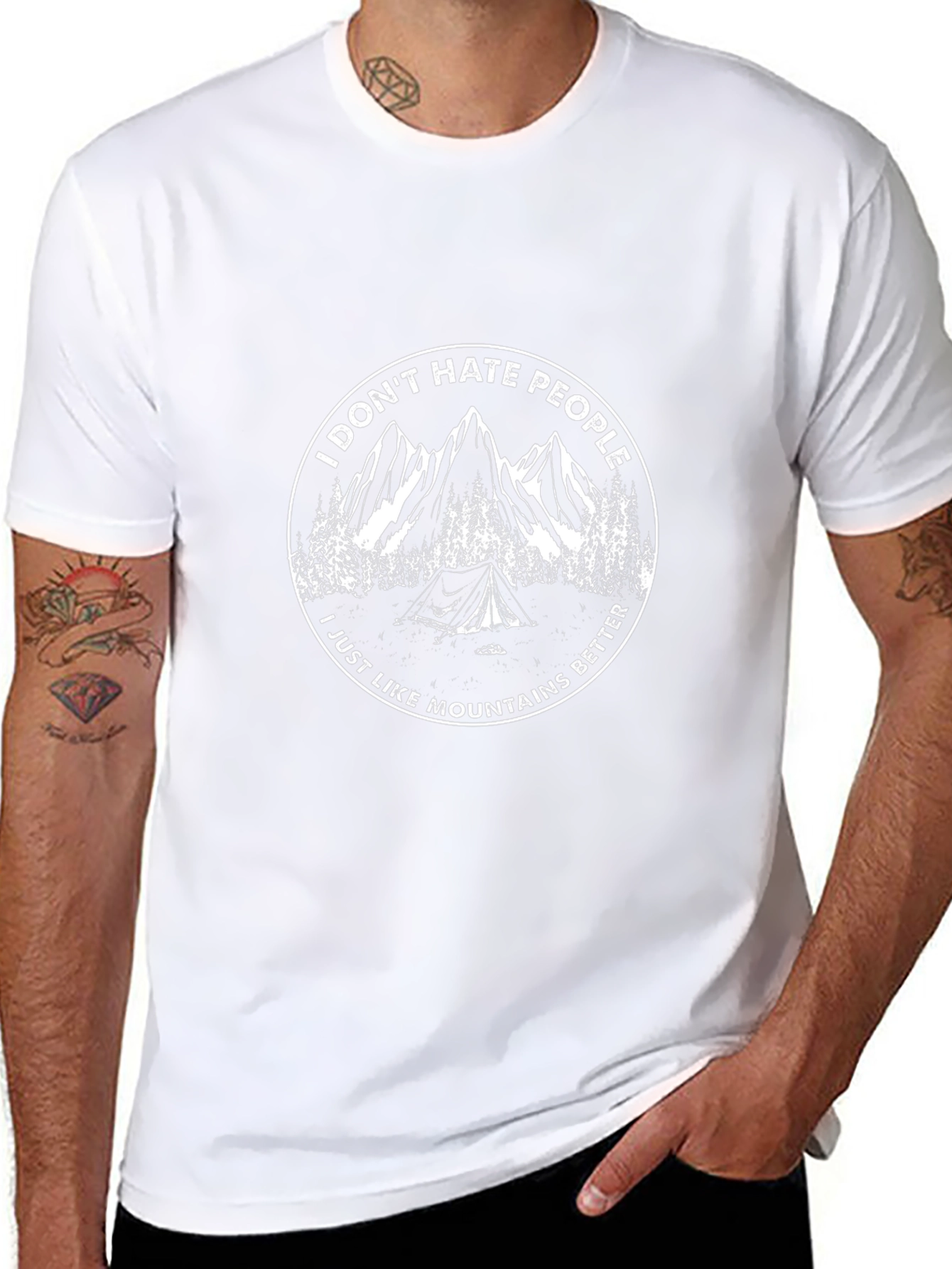 I Dont Hate People Mountains T-Shirt