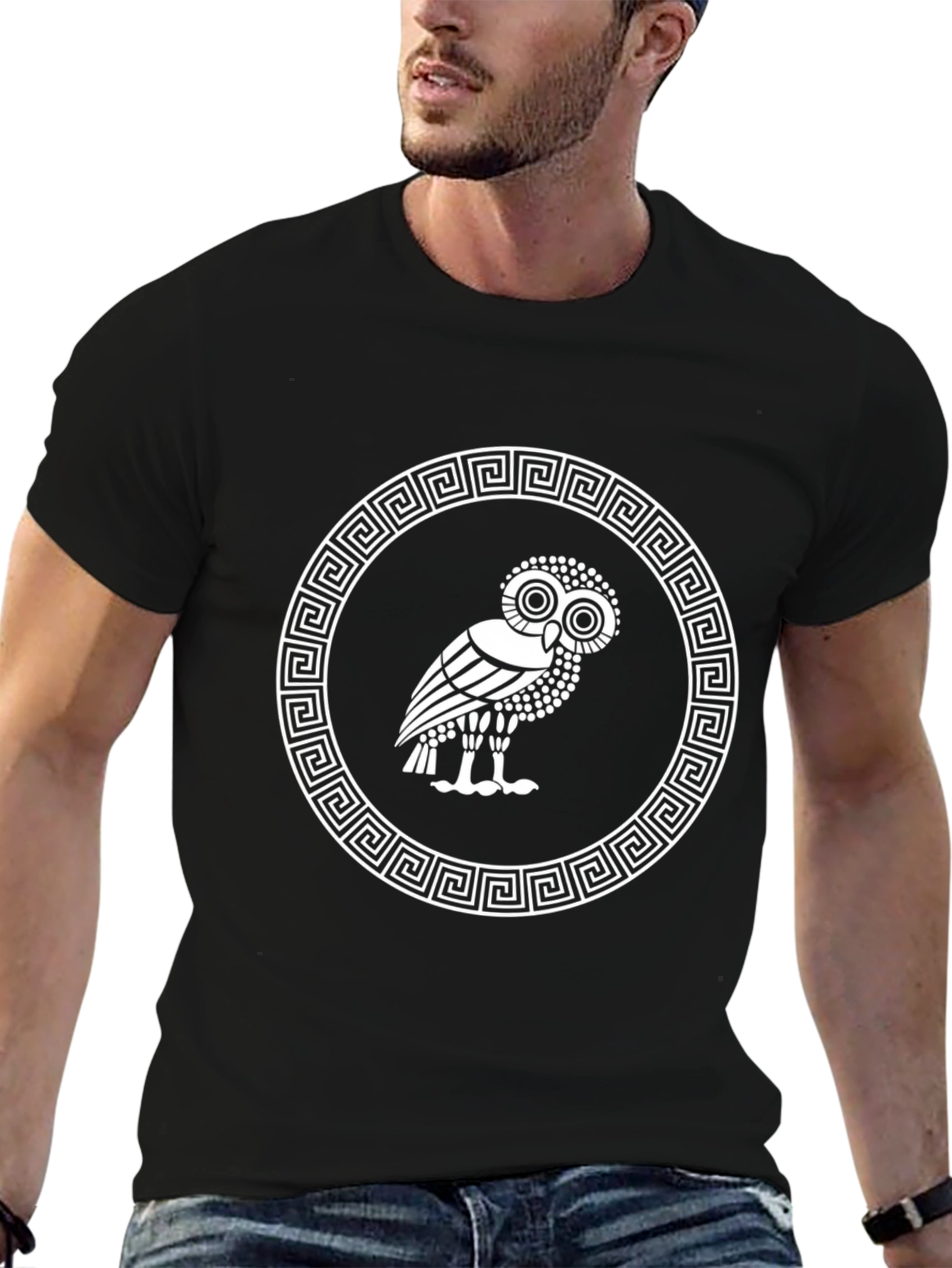 Owl T-Shirt - Ancient Greek Design