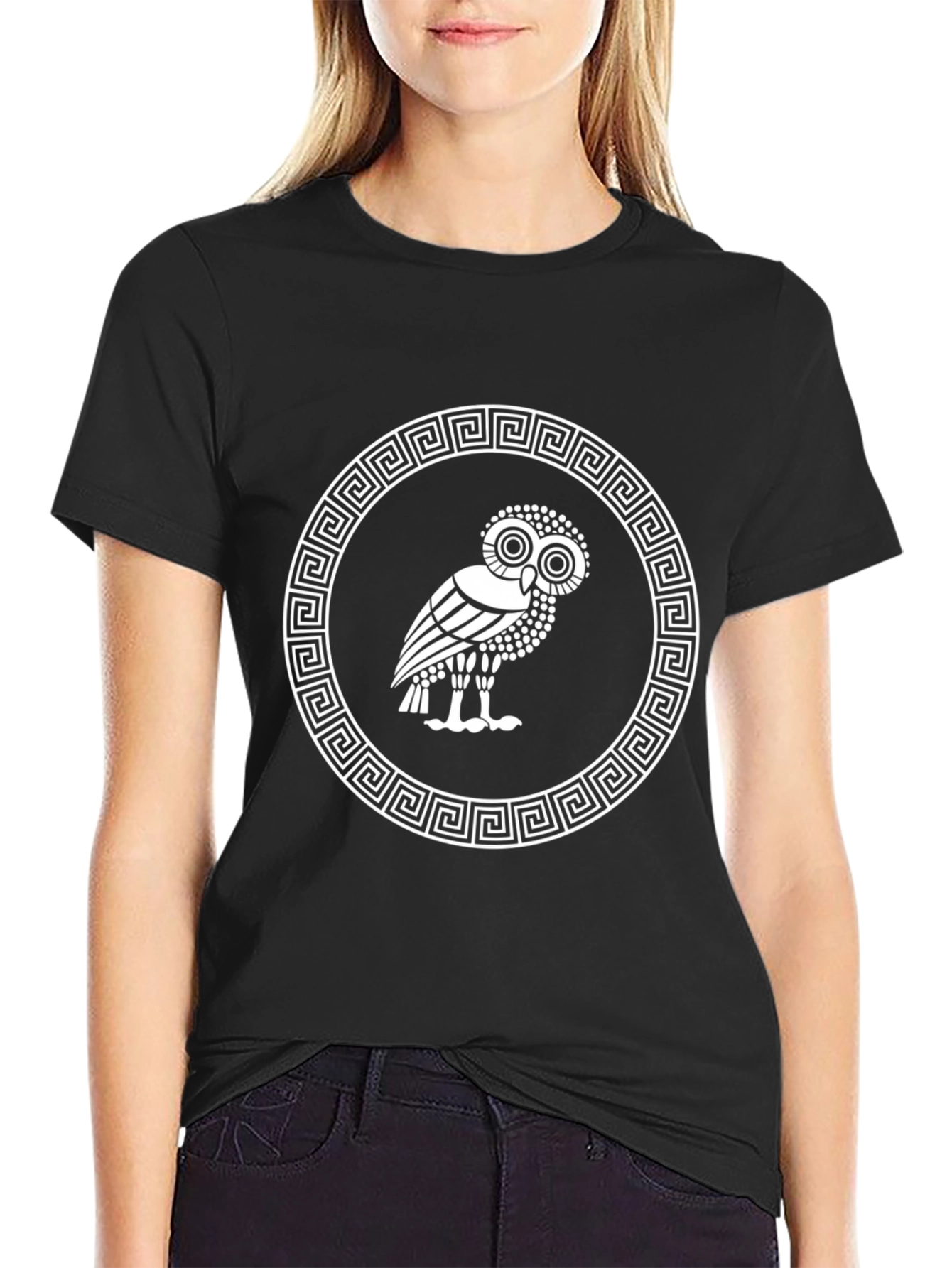 Owl T-Shirt - Ancient Greek Design