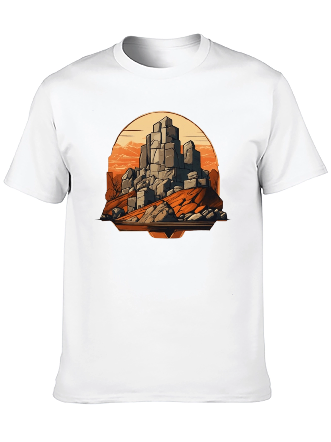 Mountain Rockscape Graphic Tee - Black