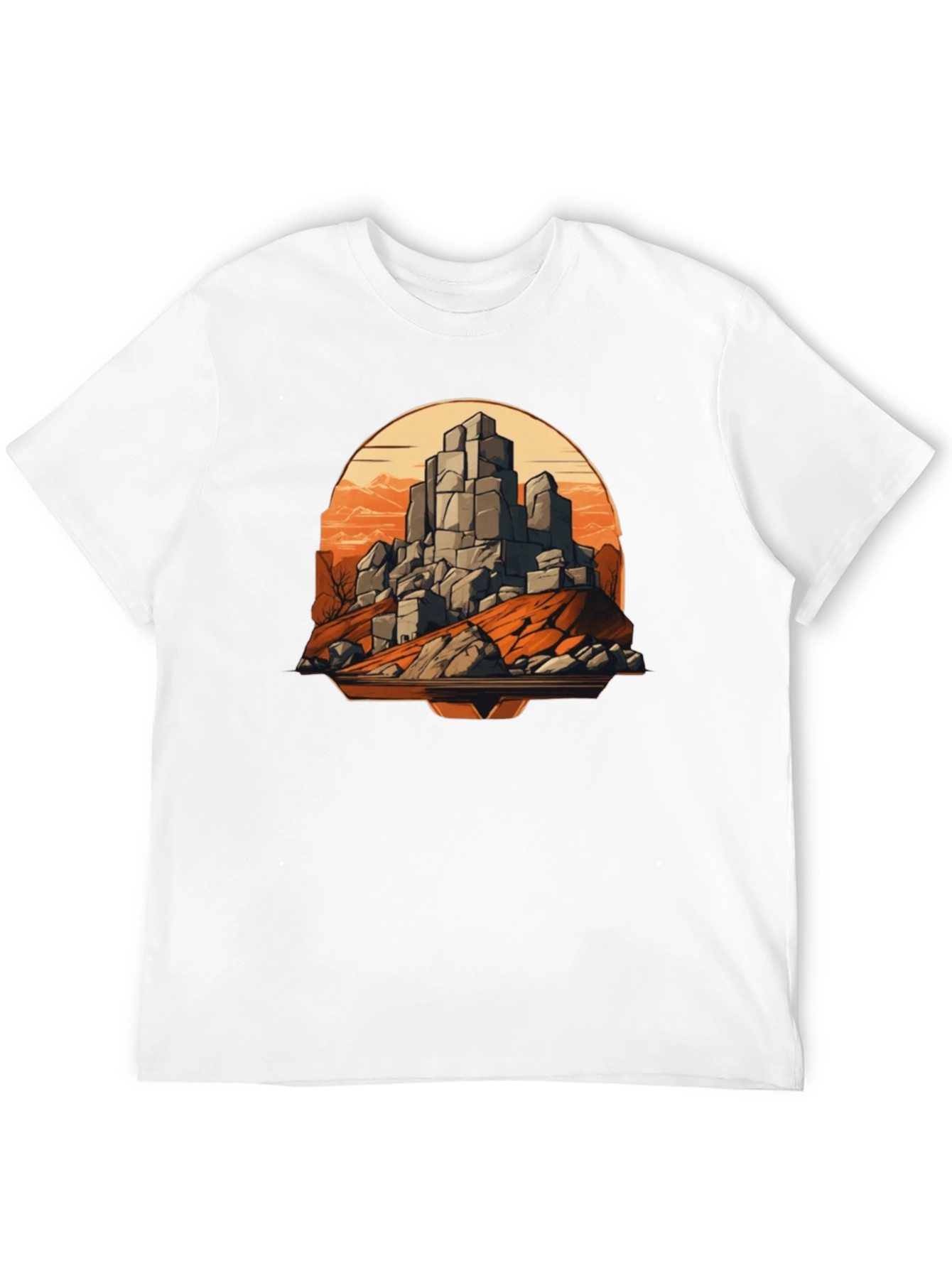 Mountain Rockscape Graphic Tee - Black