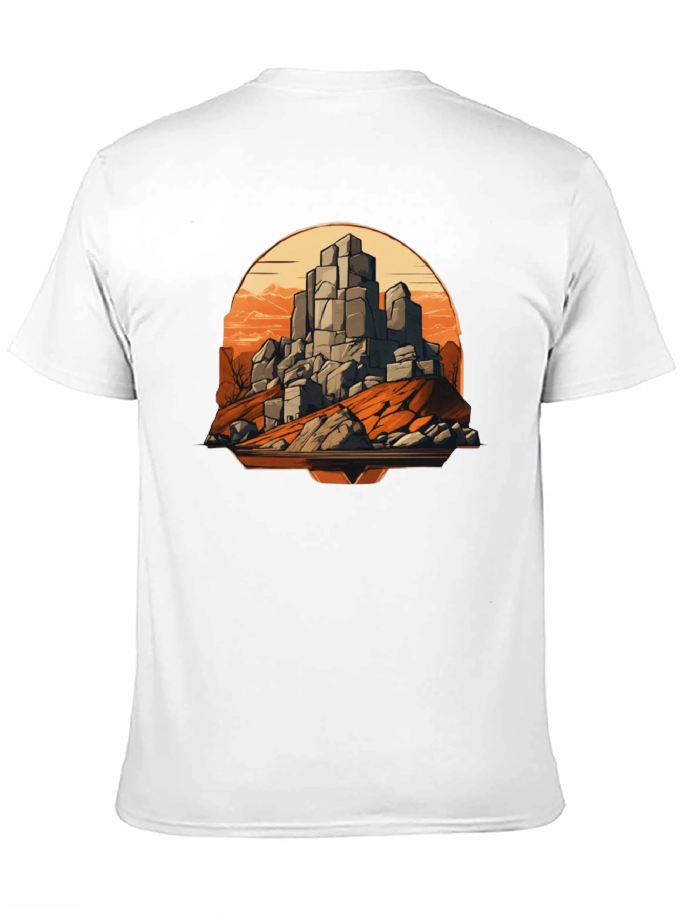 Mountain Rockscape Graphic Tee - Black