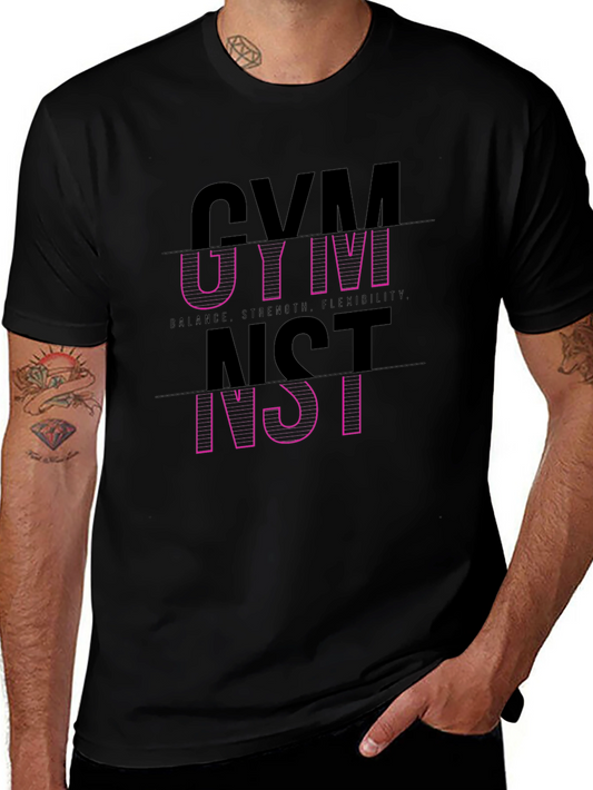 Gymnast Graphic Tee - Balance Strength Flexibility T-Shirt