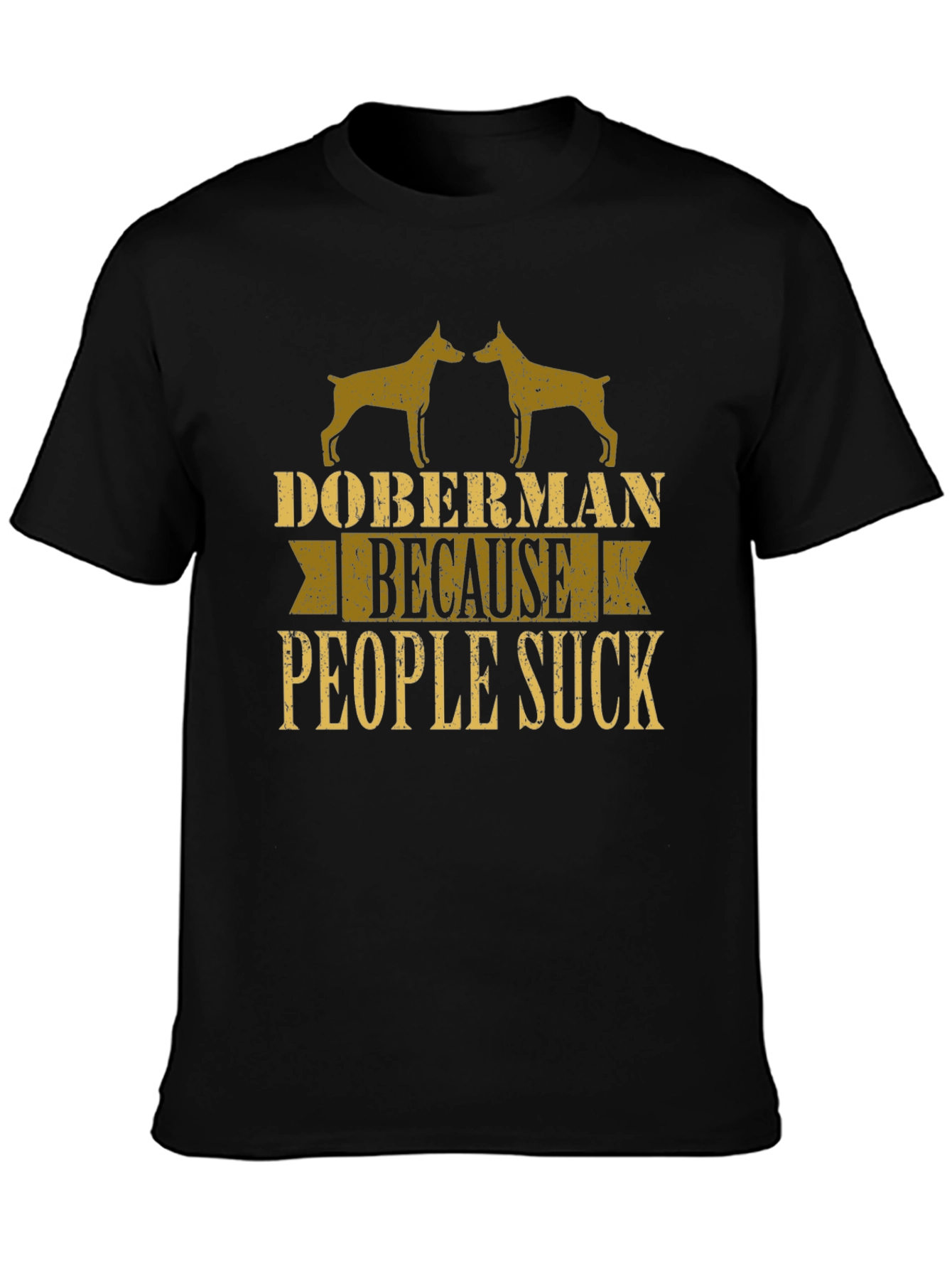 Doberman People Suck Graphic Tee
