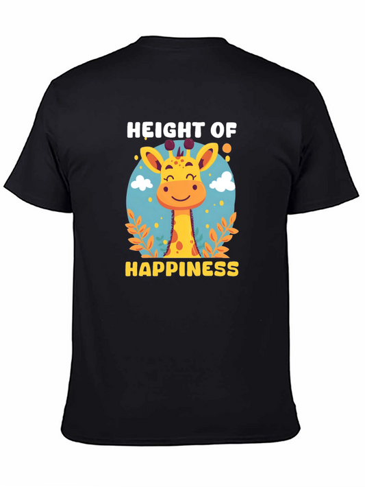 Height of Happiness Giraffe Graphic T-Shirt