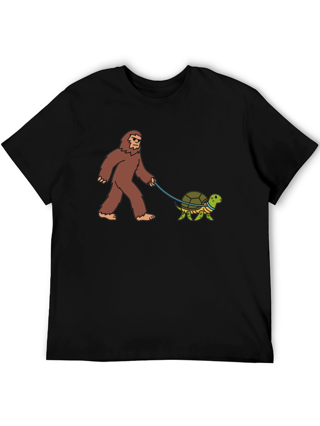 Bigfoot Walking Turtle Funny Graphic Tee