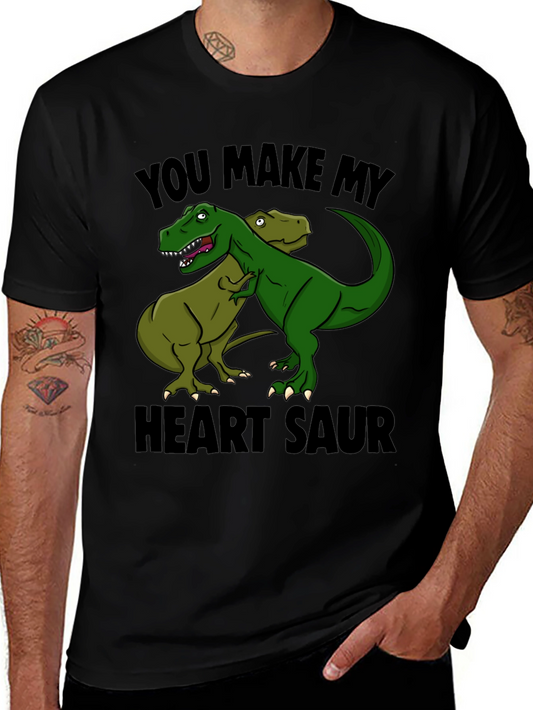 Heart Saur T-Shirt - Dinosaur Love Tee