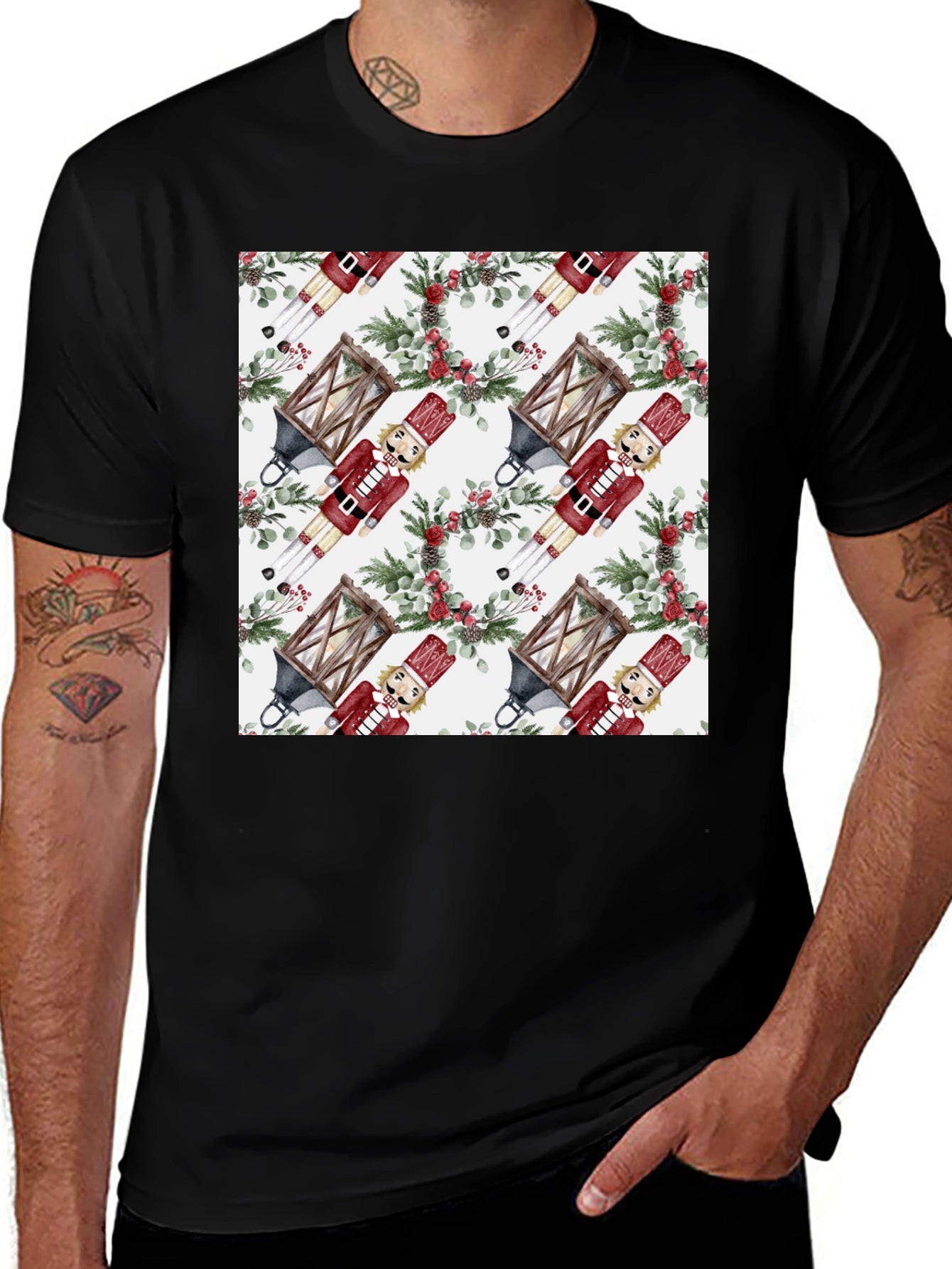 Nutcracker Holiday Pattern T-Shirt
