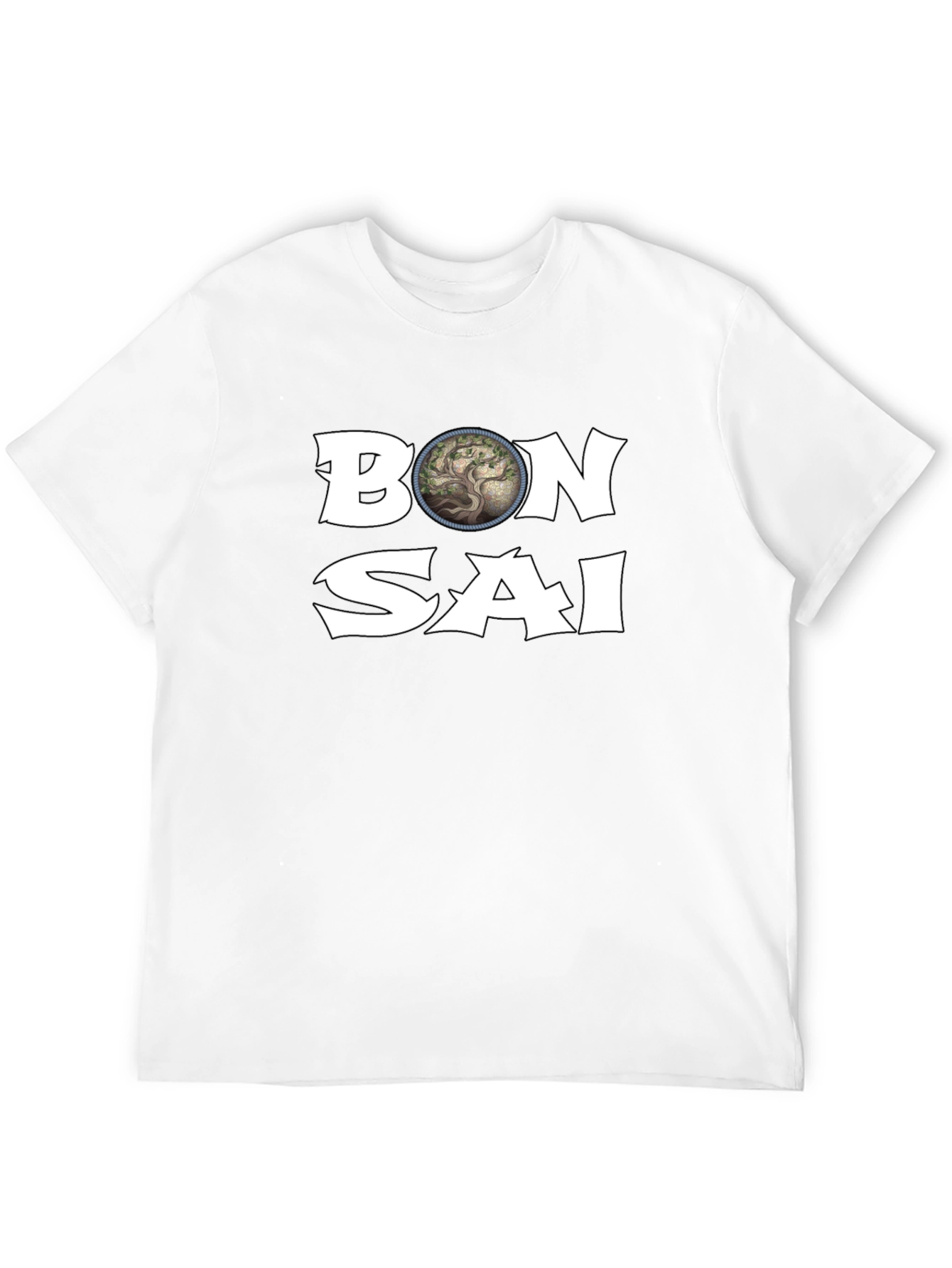 Bonsai Tree Graphic T-Shirt - Casual Style